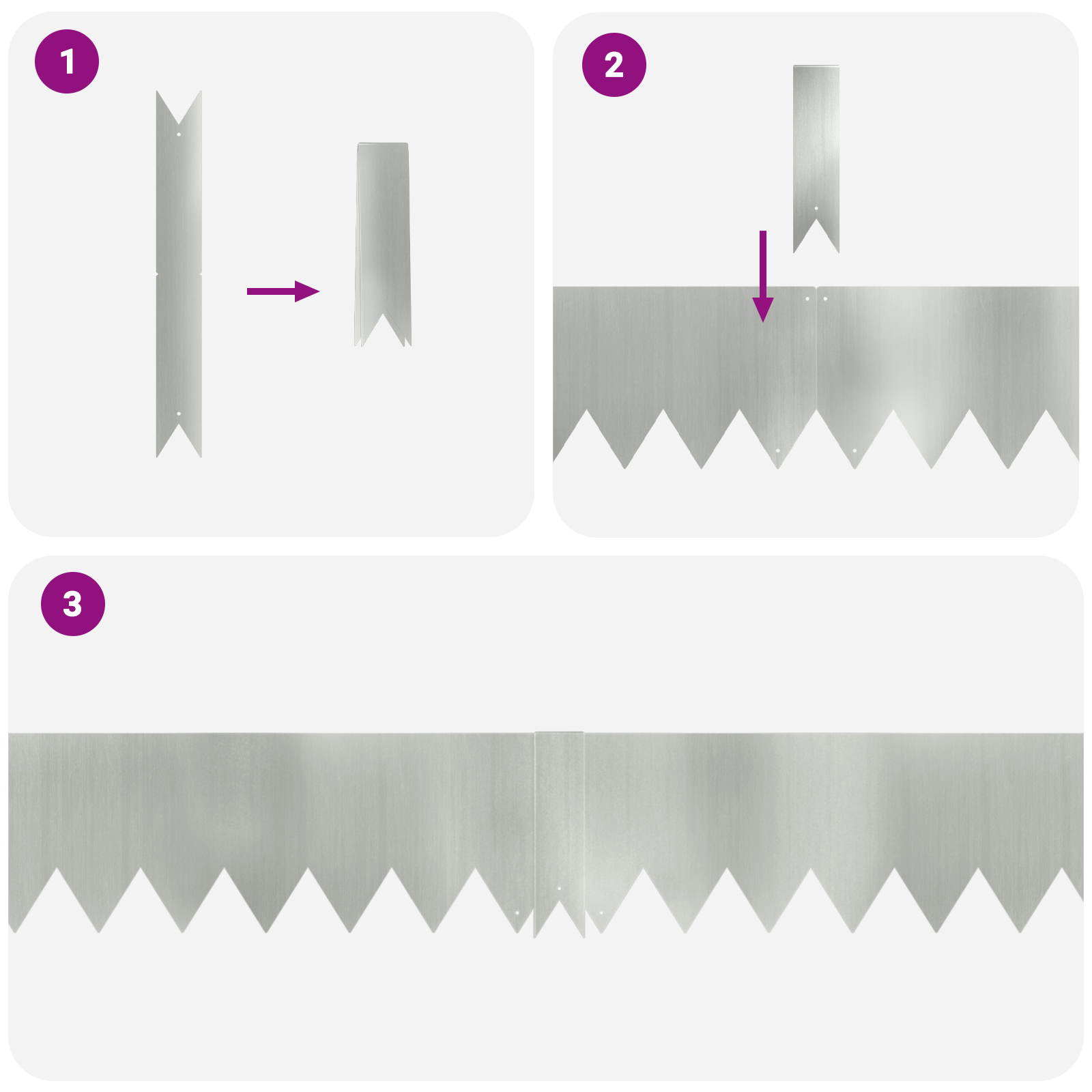 Lawn Edgings 50 pcs 100x0.5x15 cm Galvanised Steel - Image 4