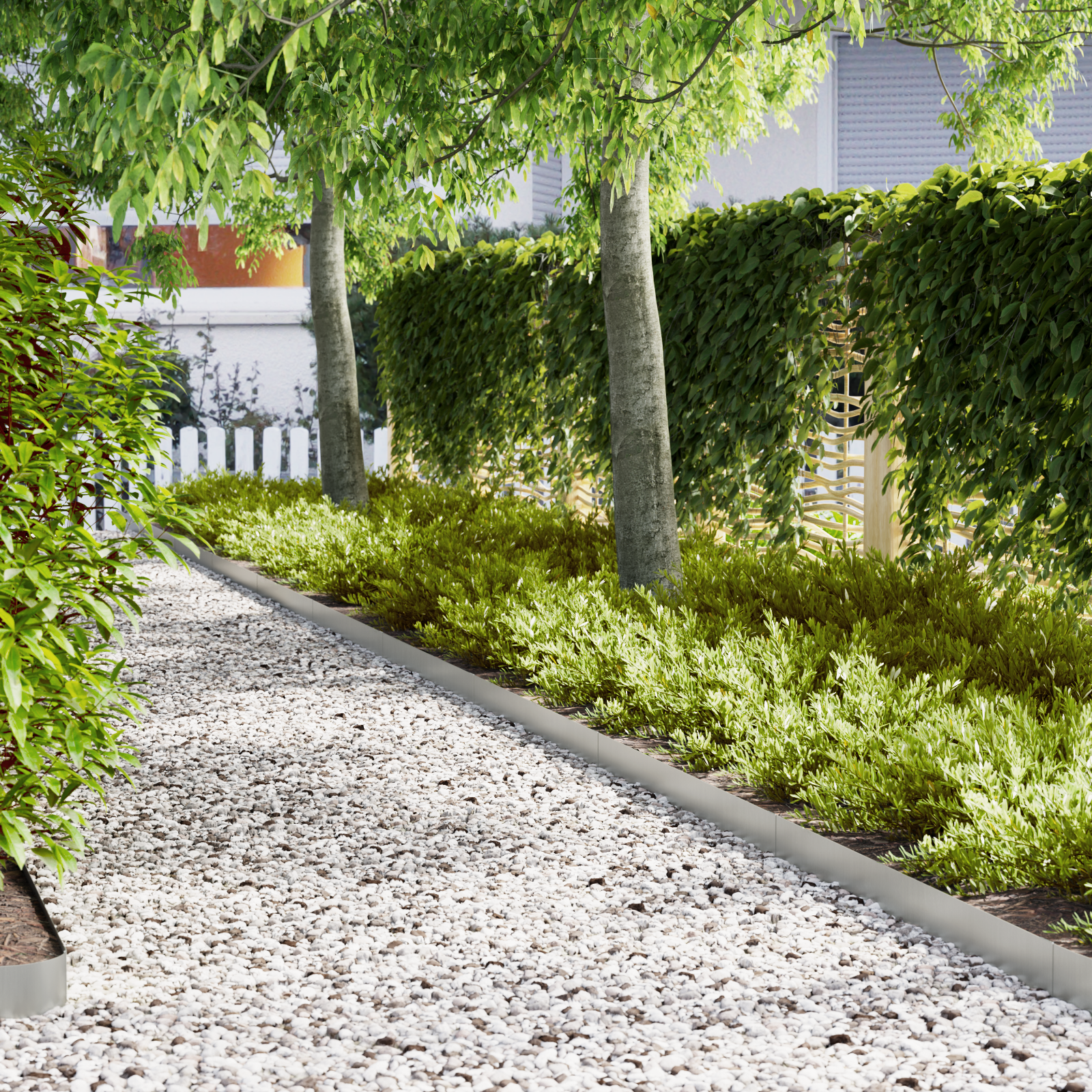 Lawn Edgings 50 pcs 100x0.5x15 cm Galvanised Steel