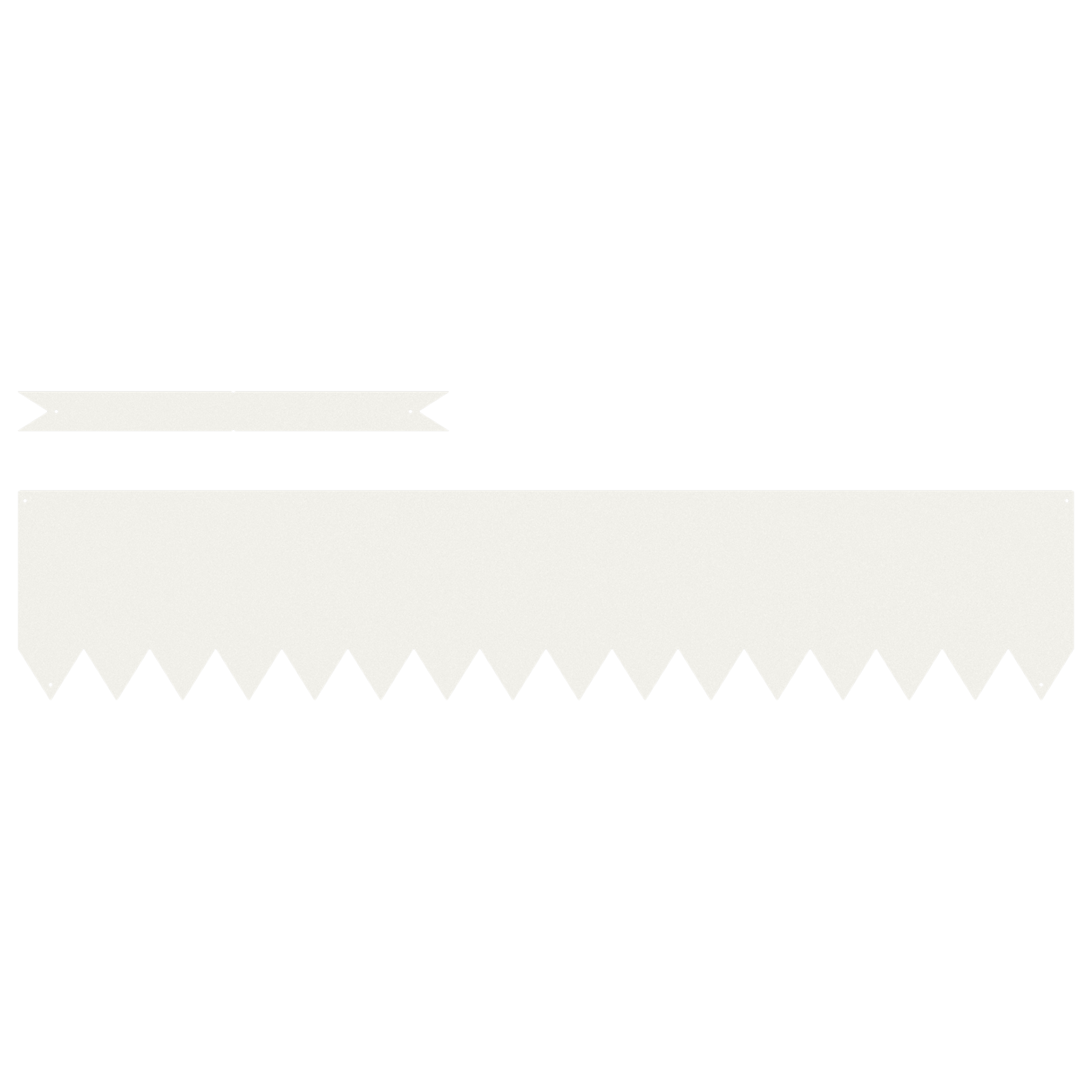 Lawn Edgings 10 pcs White 100x0.5x20 cm Steel - Image 2