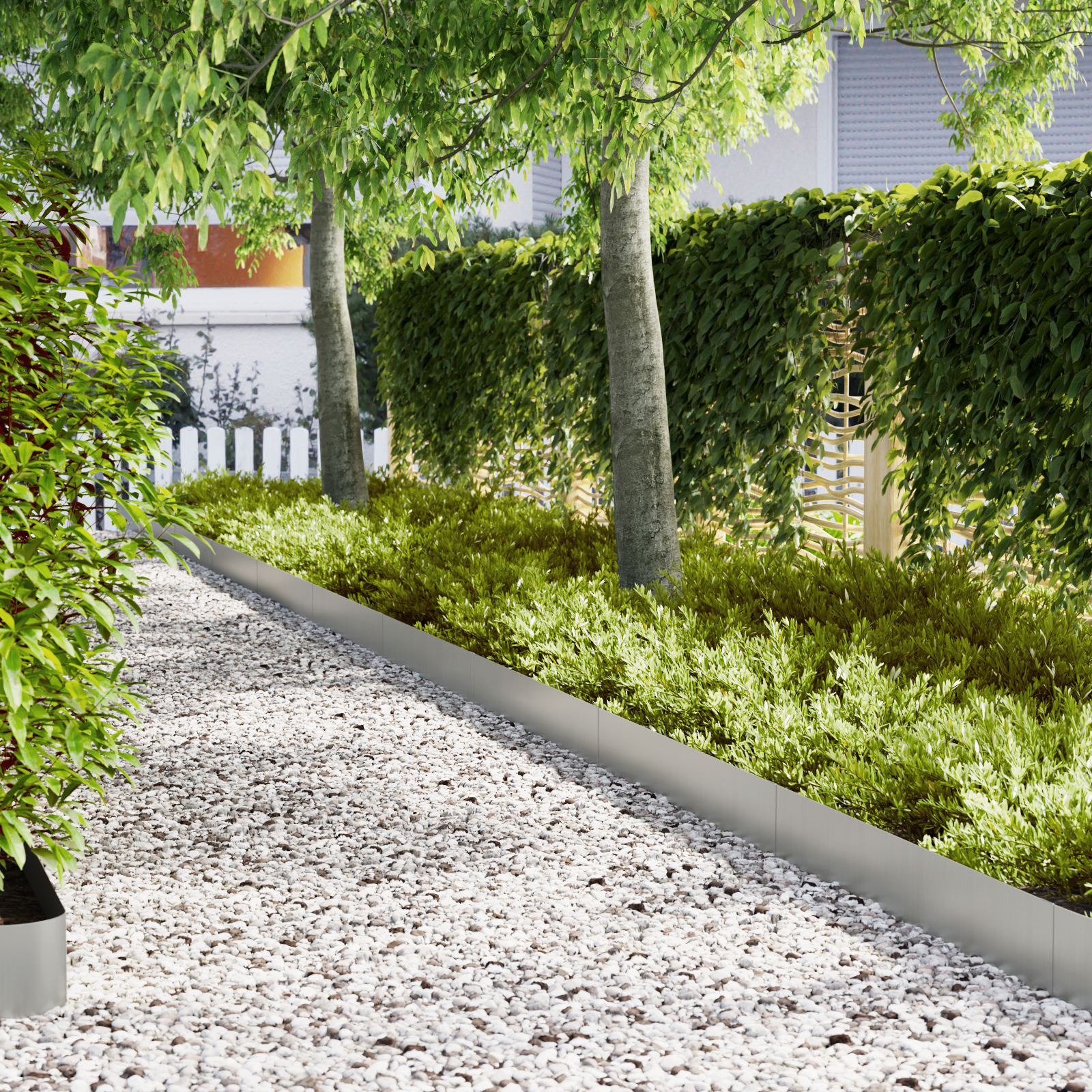 Lawn Edgings 20 pcs 100x0.5x20 cm Galvanised Steel