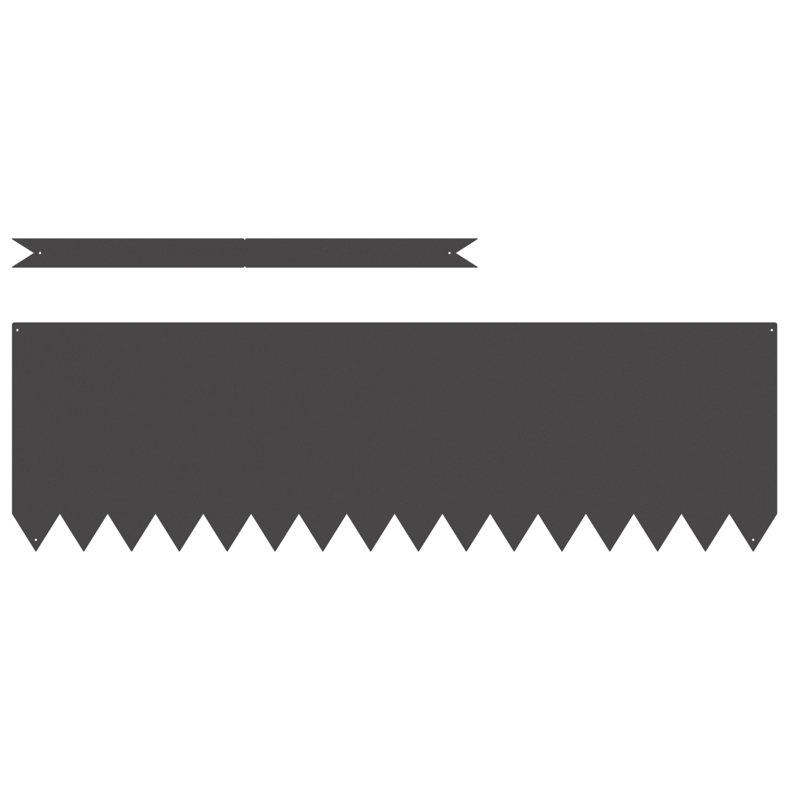 Lawn Edgings 10 pcs Black 100x0,5x30 cm Steel - Image 2