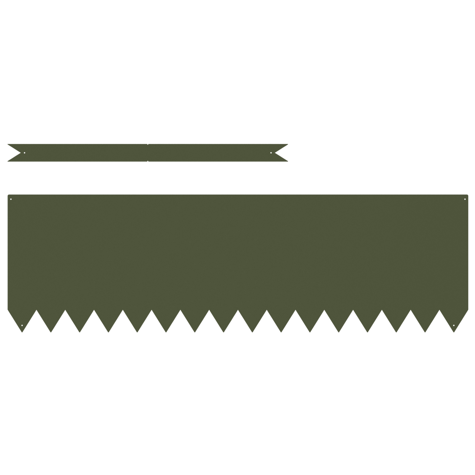 Lawn Edgings 20 pcs Olive Green 100x0.5x30 cm Steel - Image 2