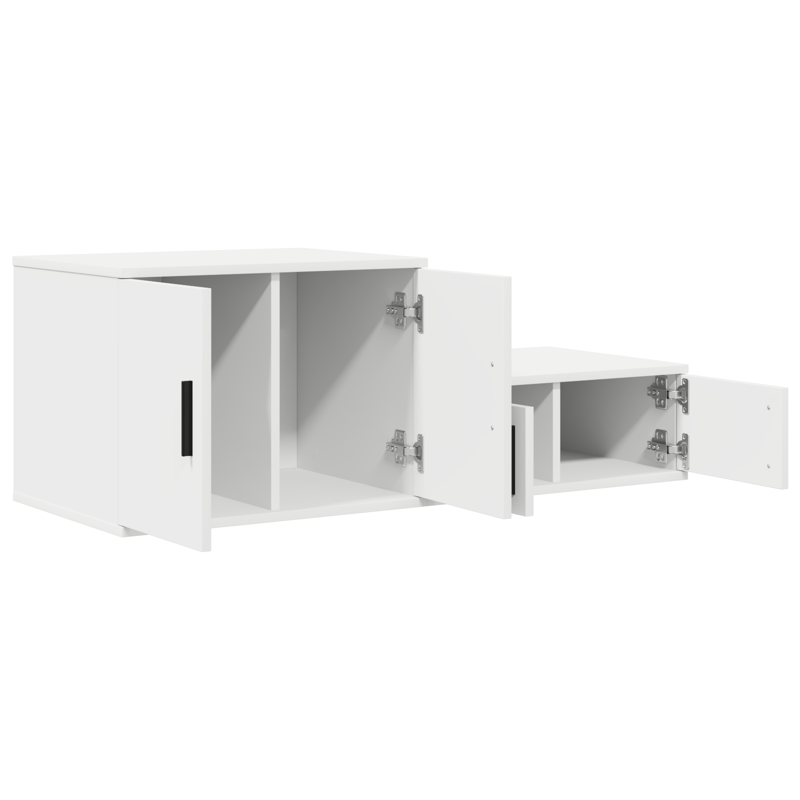 Storage Cabinet White 127x41x40 cm Engineered Wood - Image 6