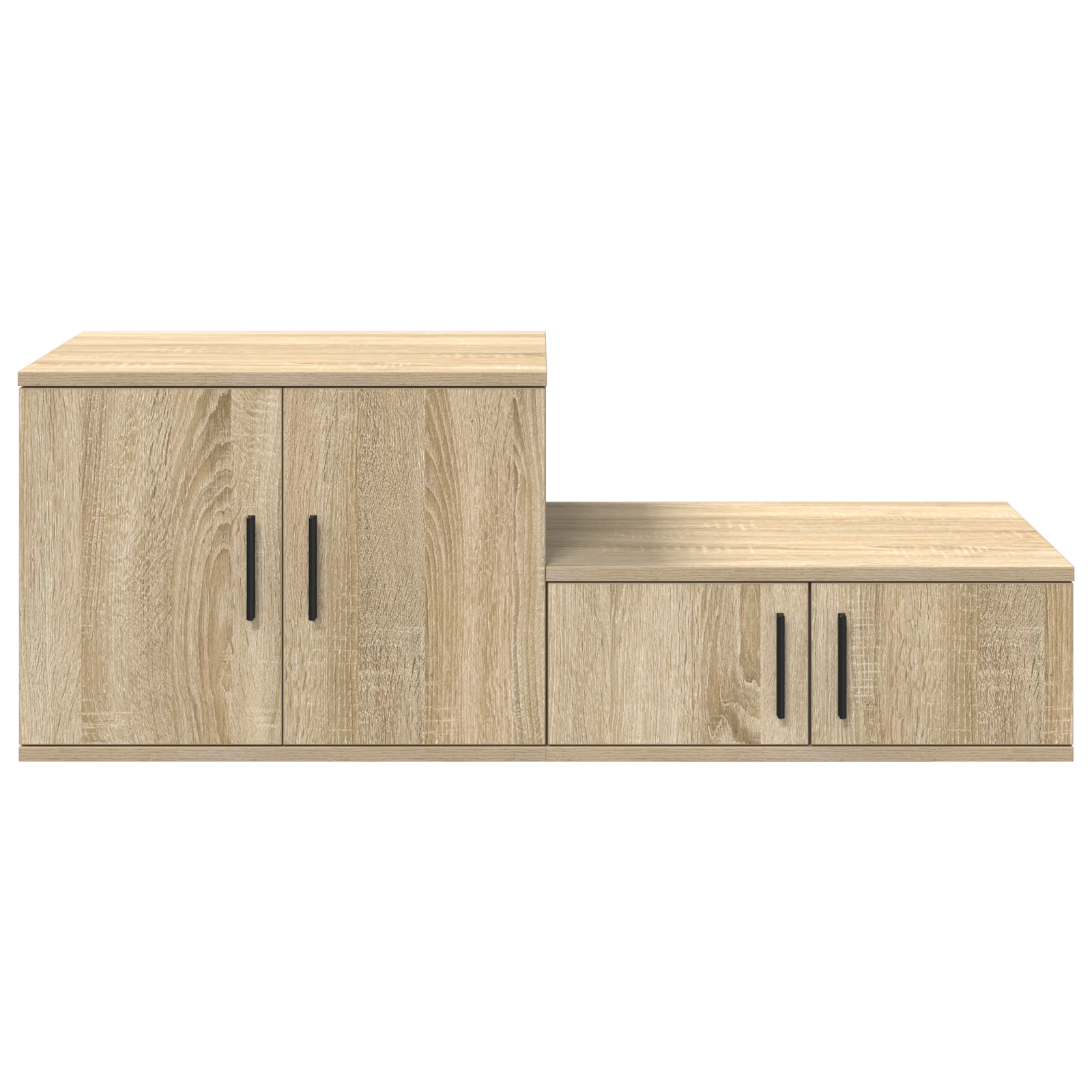 Storage Cabinet in Sonoma Oak - 118x41x40 cm, Made of Engineered Wood - Image 7