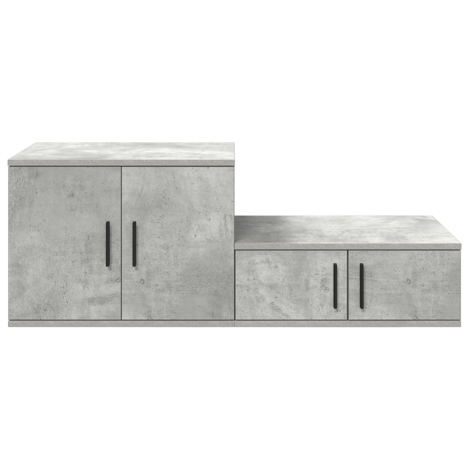 Storage Cabinet Concrete Grey 118x41x40 cm Engineered Wood - Image 7