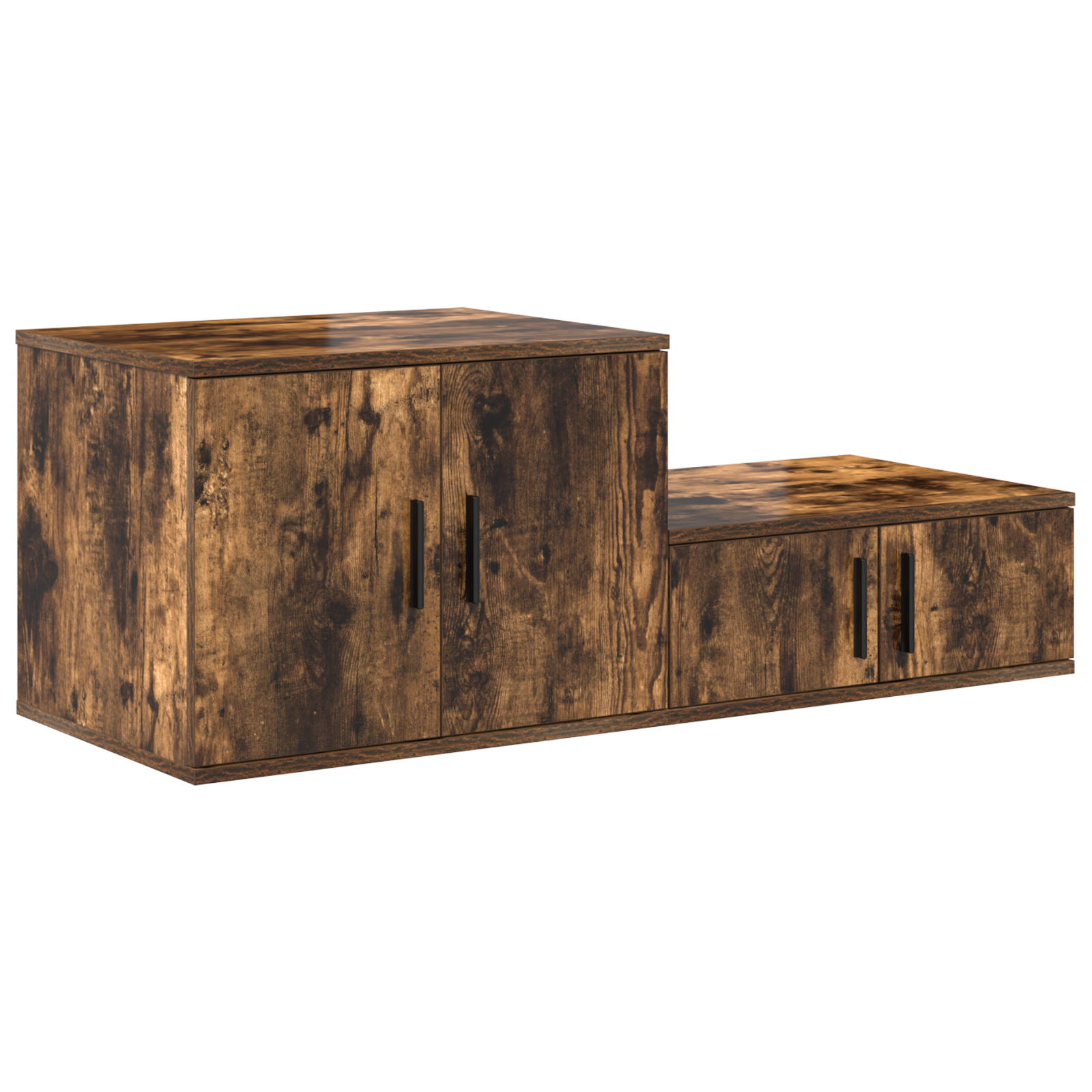 Storage Cabinet - Smoked Oak - 118x41x40 cm - Engineered Wood - Image 5