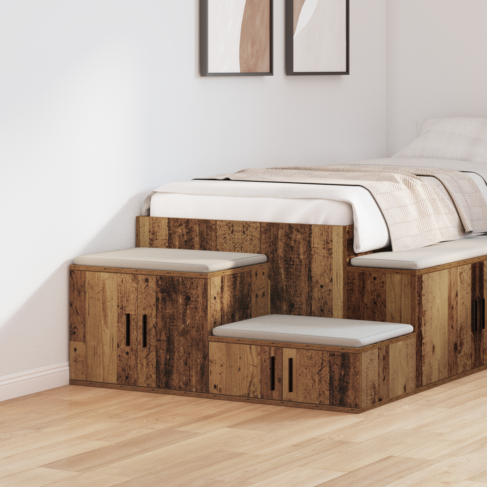 Storage Cabinet Old Wood 118x41x40 cm Engineered Wood