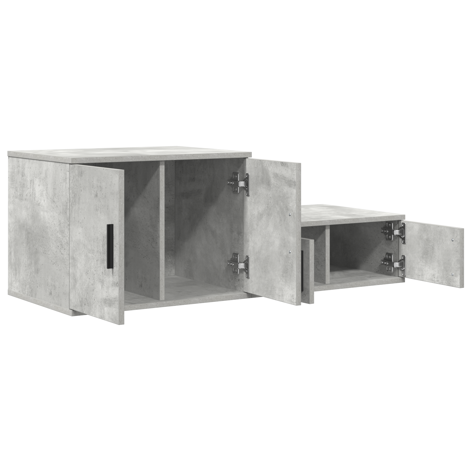Storage Cabinet in Concrete Grey - 108x41x40 cm, Made with Engineered Wood - Image 6