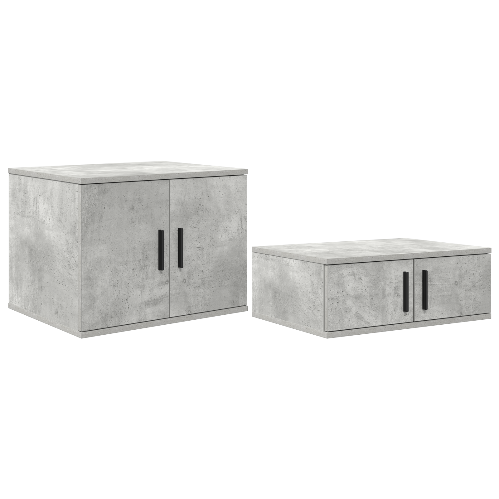 Storage Cabinet in Concrete Grey - 108x41x40 cm, Made with Engineered Wood - Image 2