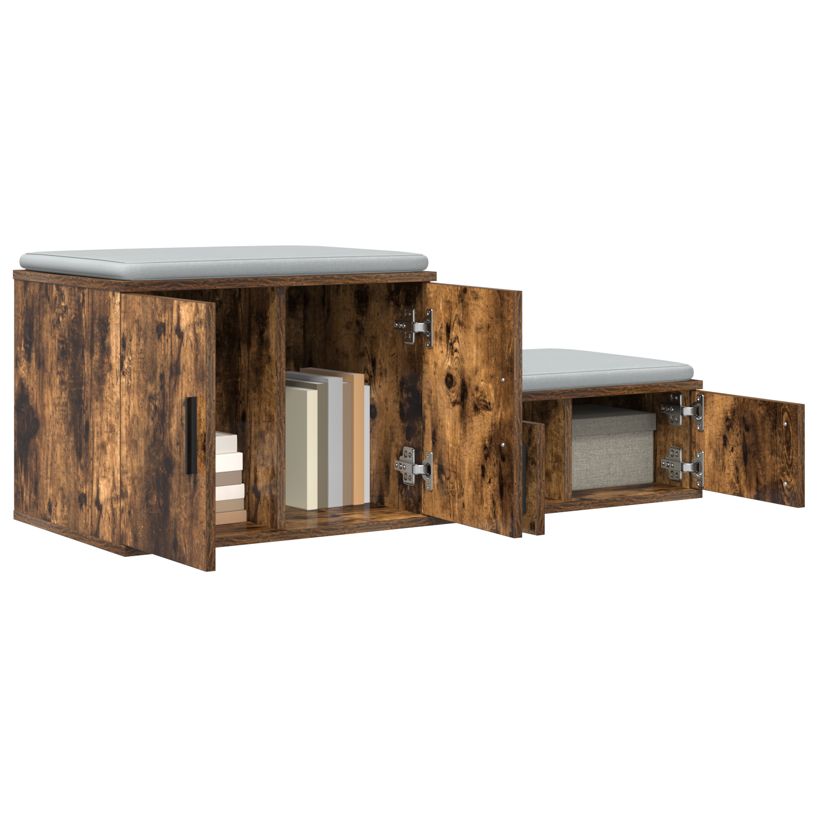 Storage Cabinet in Smoked Oak - 108x41x40 cm - Made of Engineered Wood - Image 3