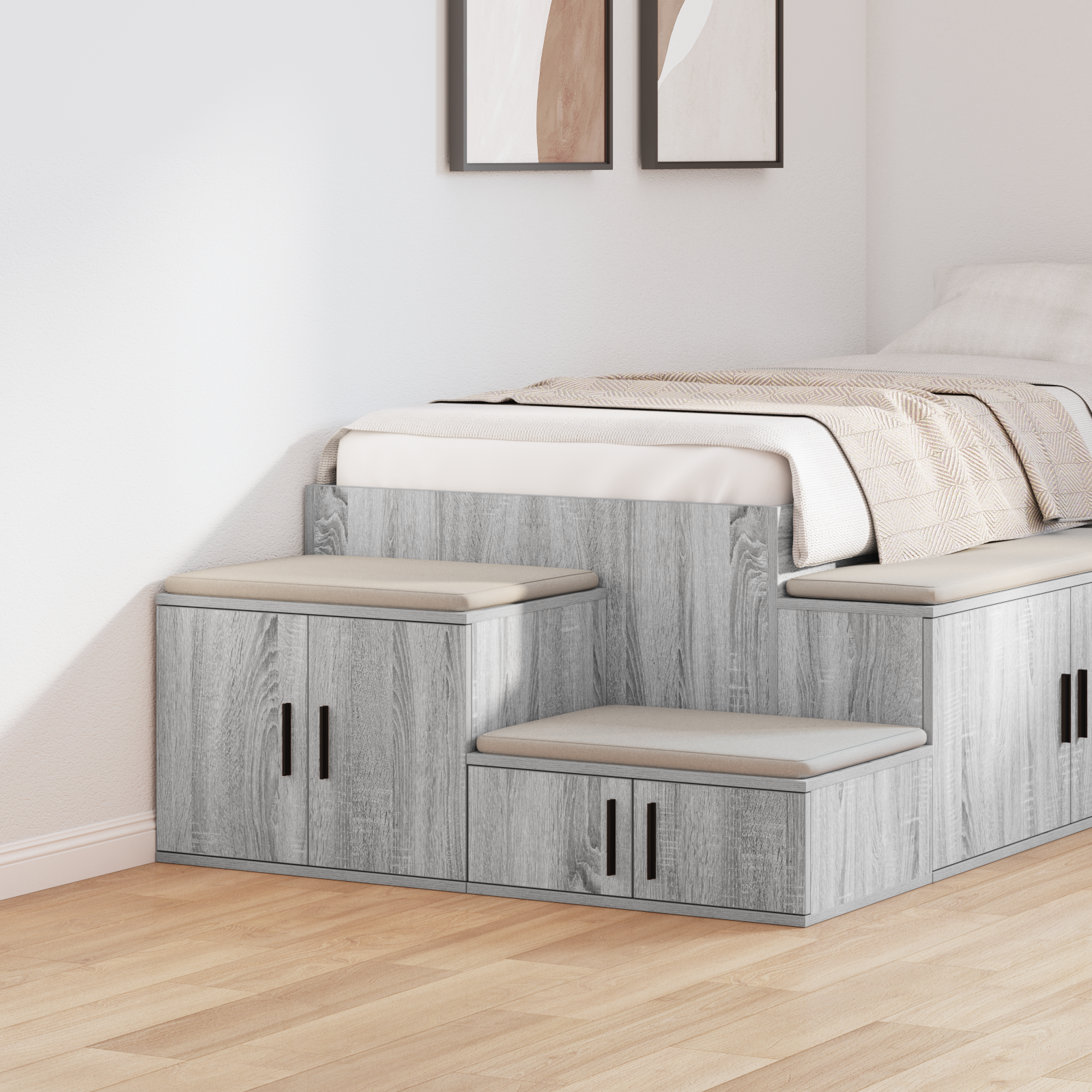 Storage Cabinet Grey Sonoma 108x41x40 cm Engineered Wood