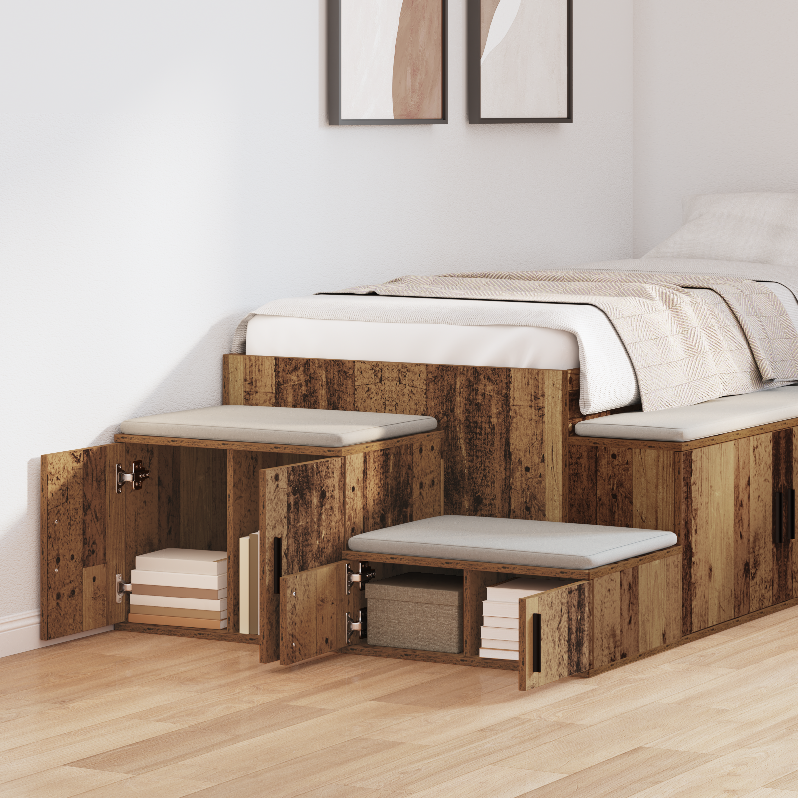 Storage Cabinet Old Wood 103x41x40 cm Engineered Wood - Image 4