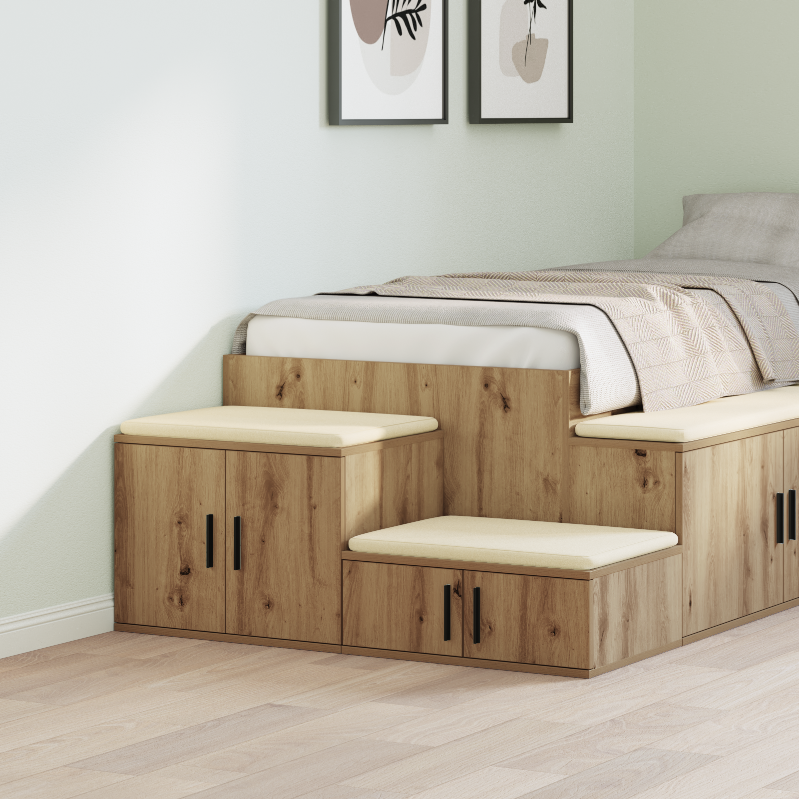 Storage Cabinet Artisan Oak 103x41x40 cm Engineered Wood