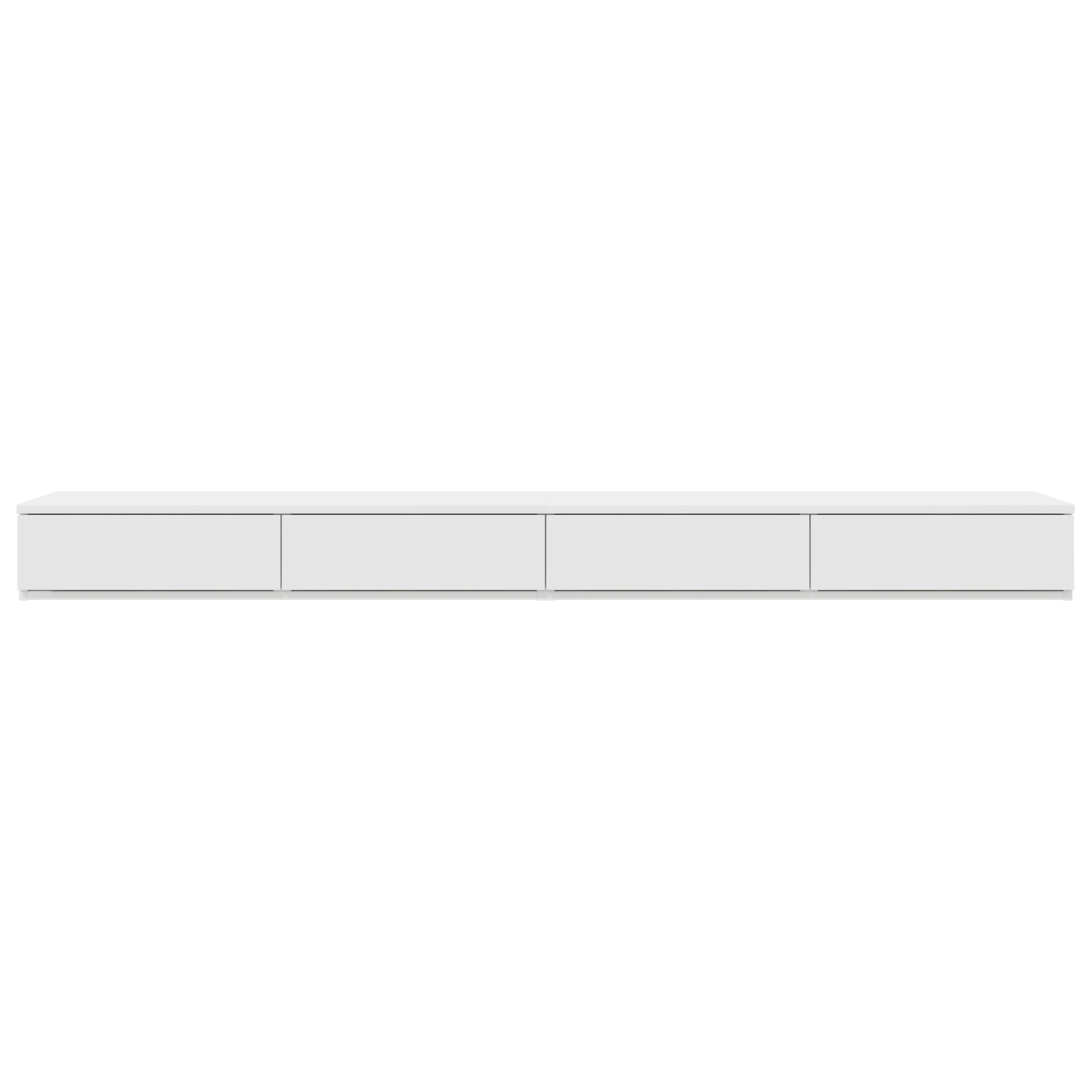 Bed Drawers White 200x36,5x16,5 cm Engineered Wood - Image 6