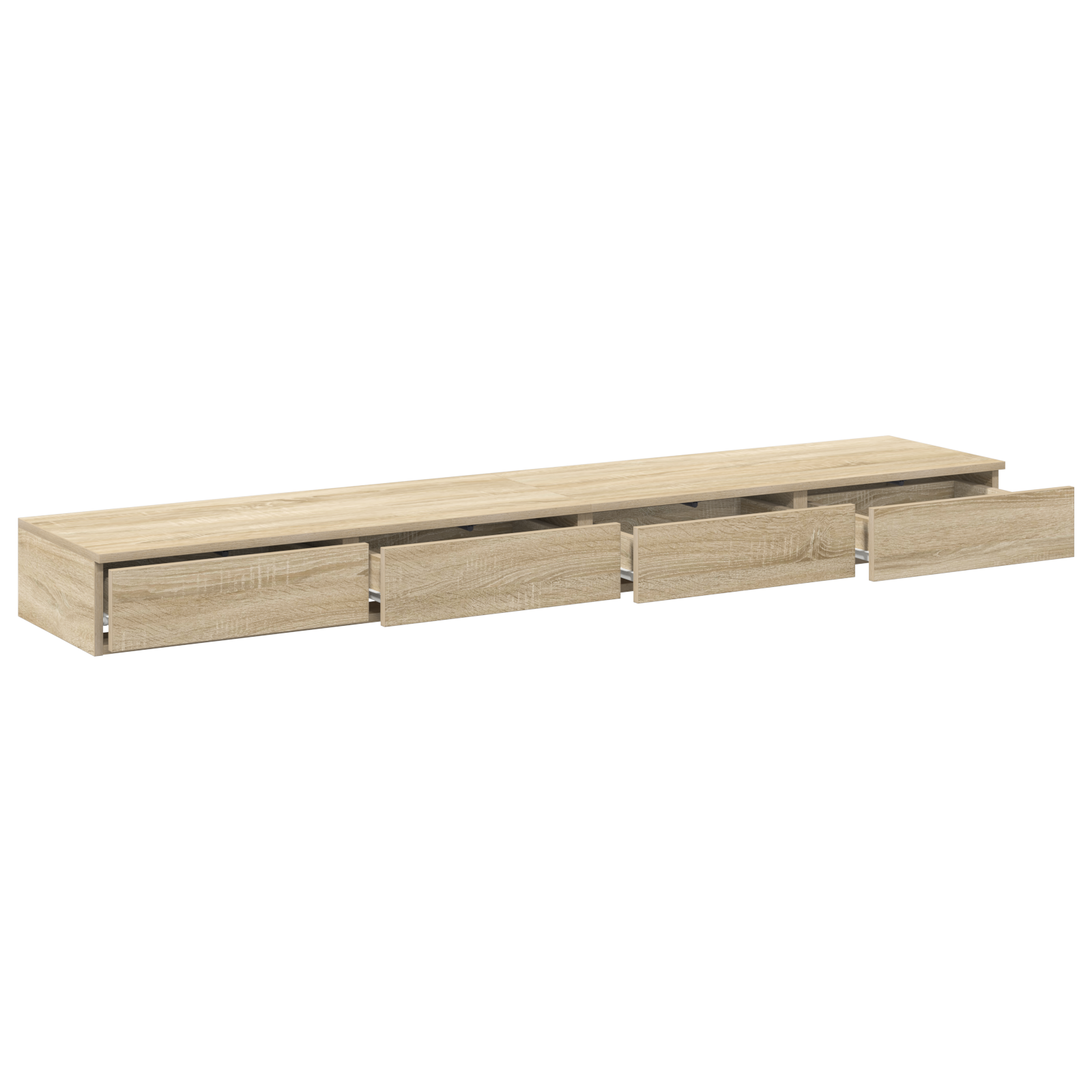 Bed Drawers Sonoma Oak 200x36,5x16,5 cm Engineered Wood - Image 5