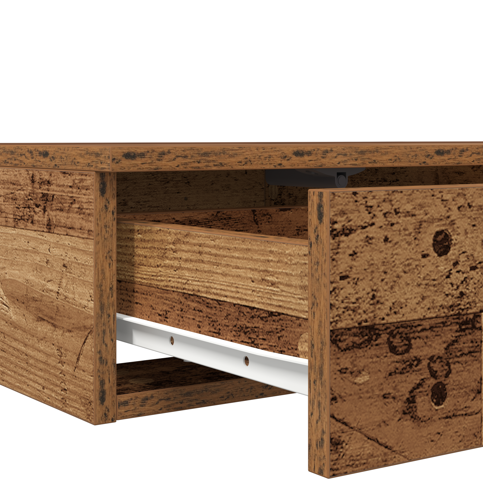 Bed Drawers Old Wood 80x36,5x16,5 cm Engineered Wood - Image 9
