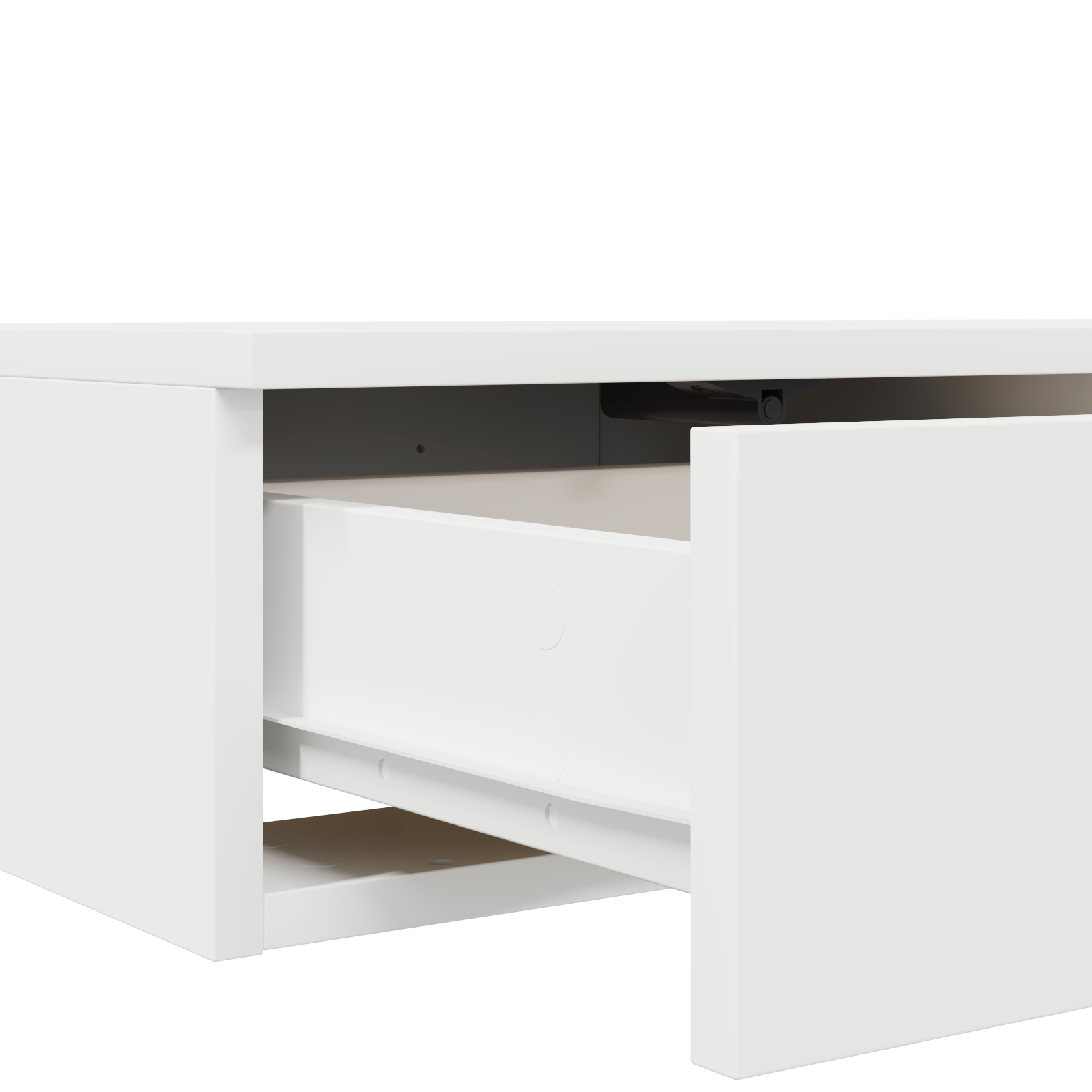 White Bed Drawers - 90x36.5x16.5 cm - Made from Engineered Wood - Image 9