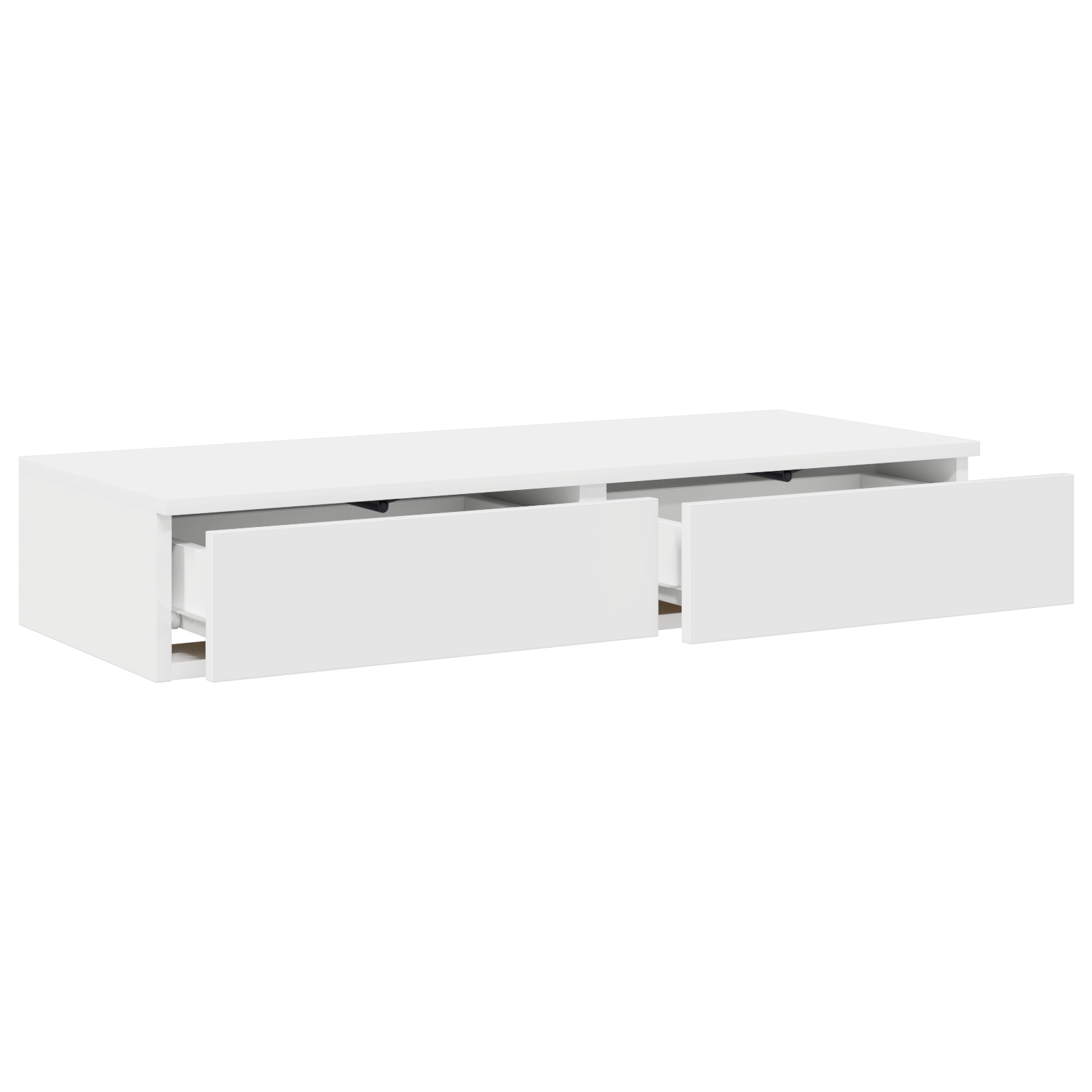White Bed Drawers - 90x36.5x16.5 cm - Made from Engineered Wood - Image 5