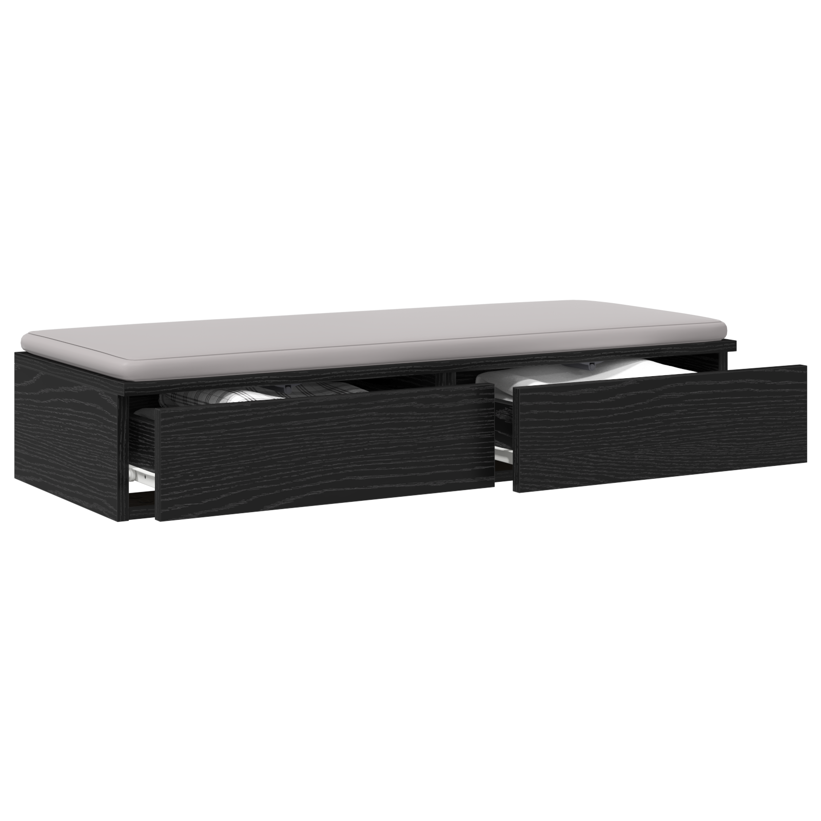 Bed Drawers Black 90x36,5x16,5 cm Engineered Wood - Image 3