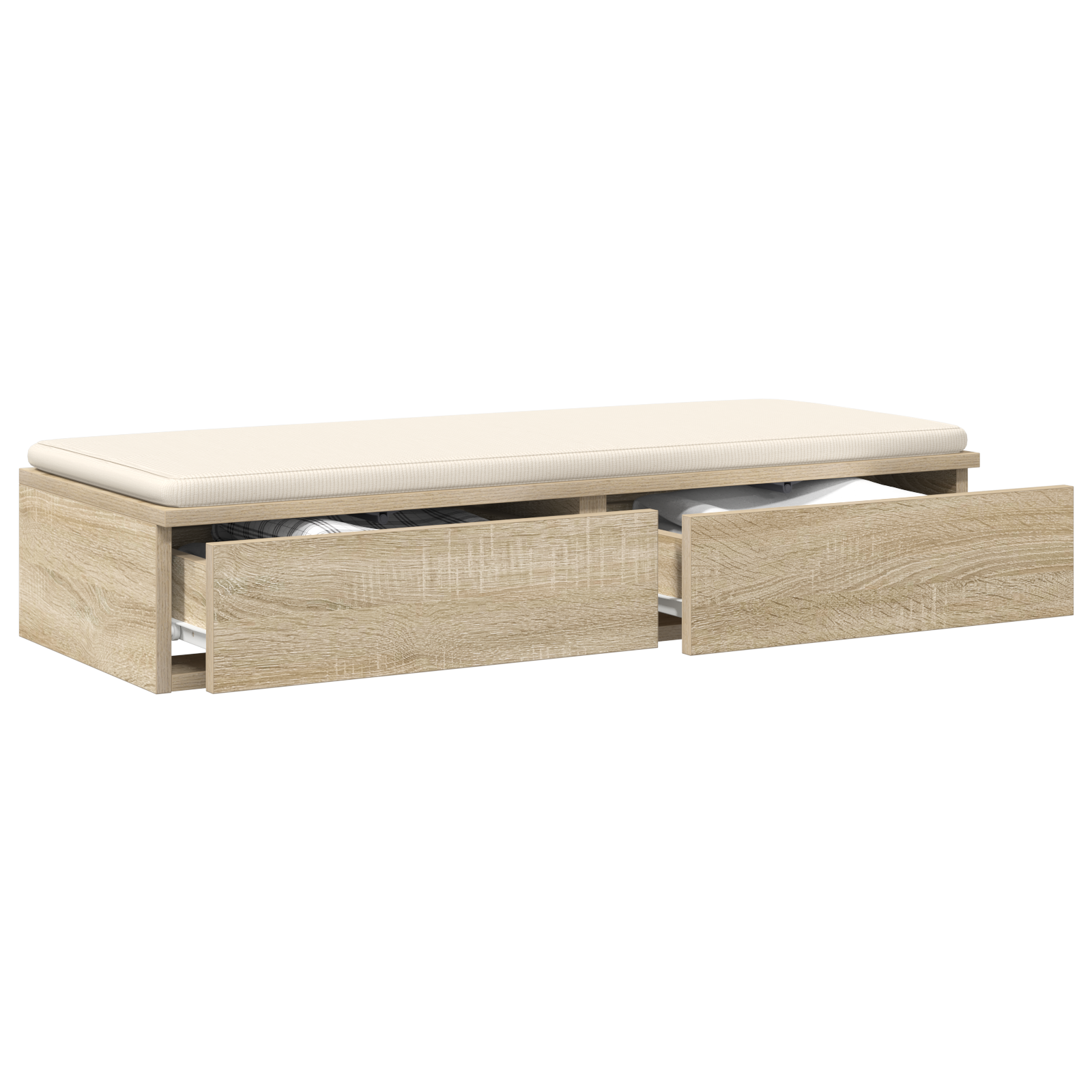 Bed Drawers Sonoma Oak 90x36.5x16.5 cm Made from Engineered Wood - Image 3