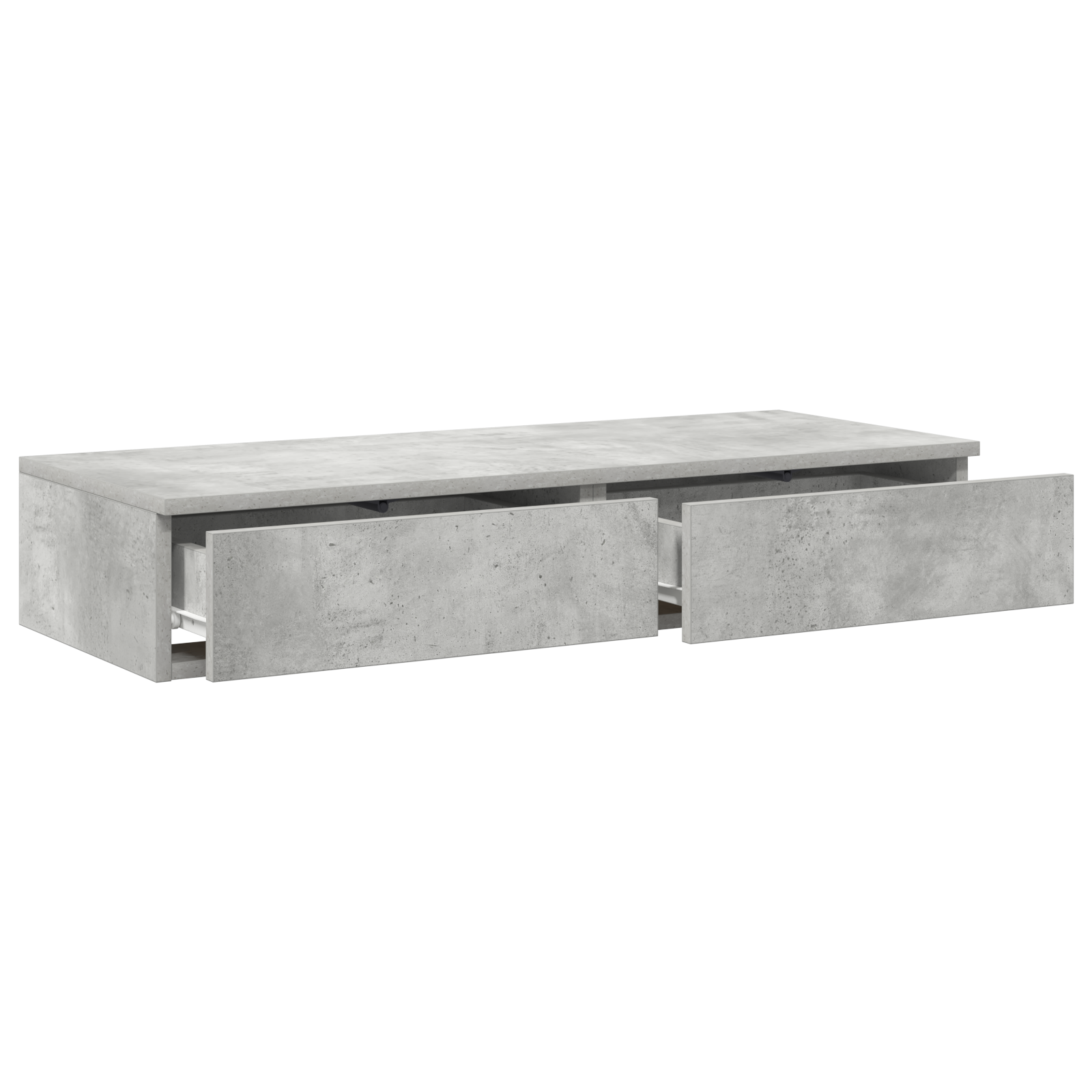 Bed Drawers - Concrete Grey, 90 x 36.5 x 16.5 cm, Made of Engineered Wood - Image 5