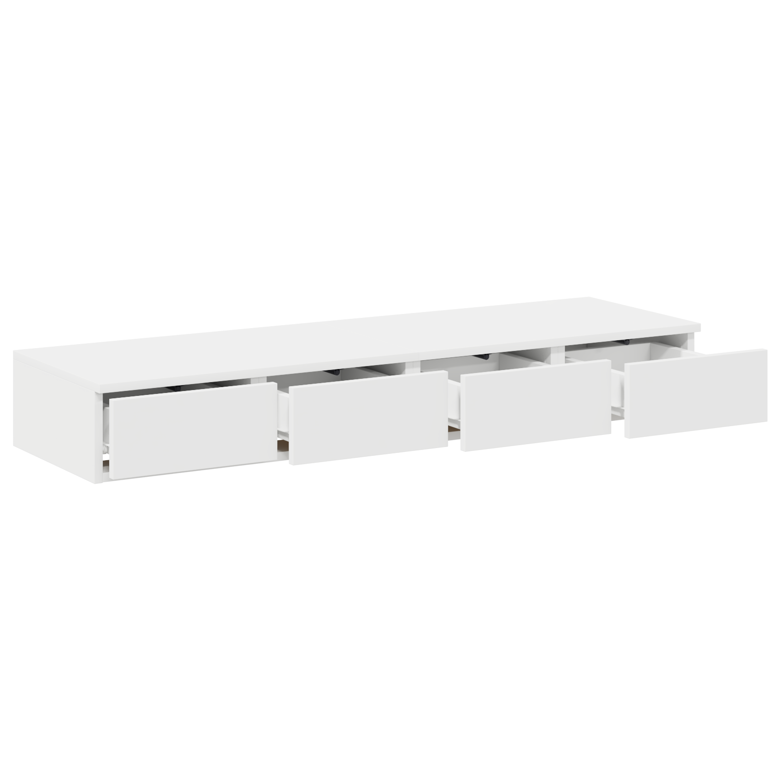 Bed Drawers White 120x36,5x16,5 cm Engineered Wood - Image 5