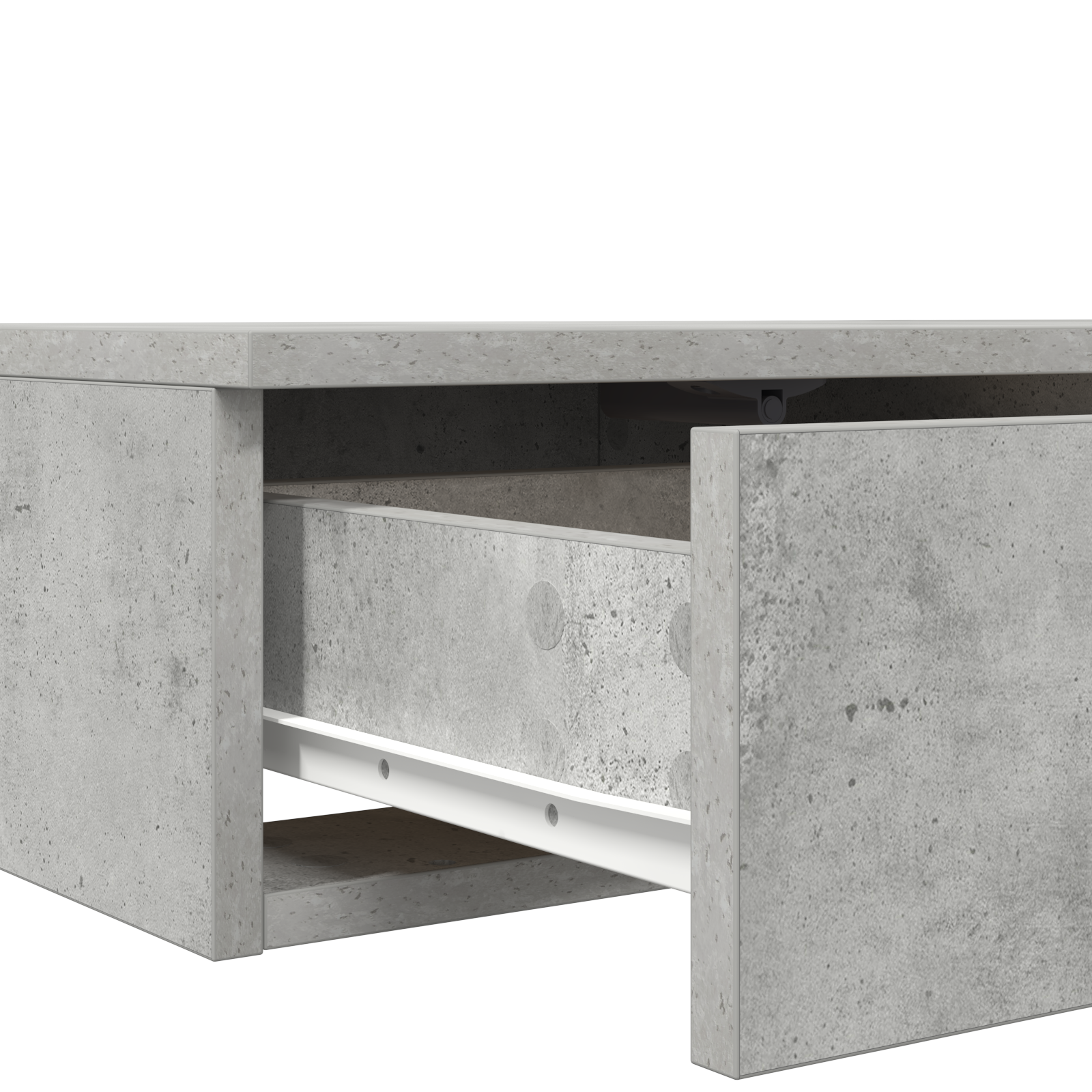Bed Drawers Concrete Grey 120x36.5x16.5 cm Engineered Wood - Image 9