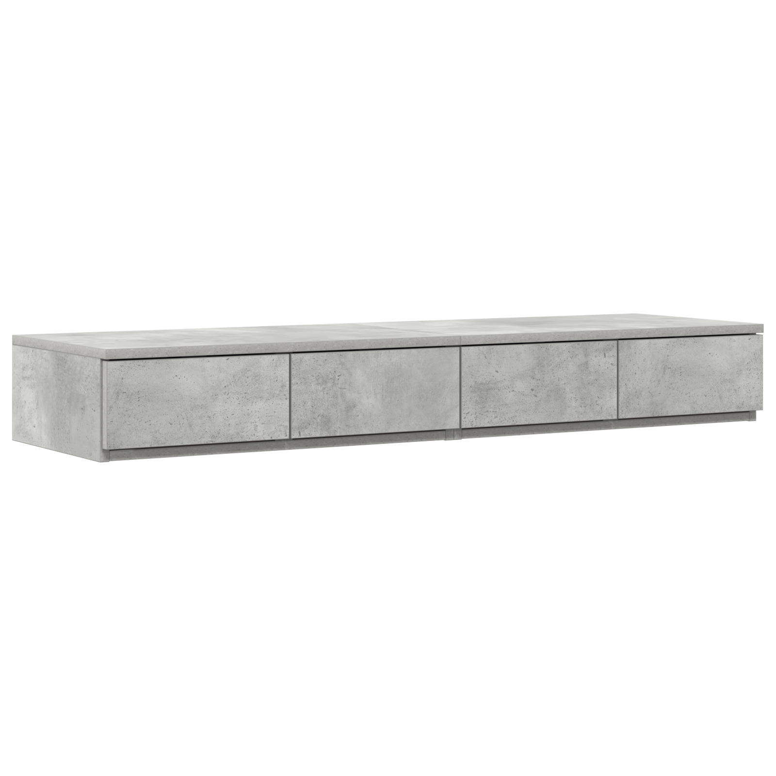 Bed Drawers Concrete Grey 120x36.5x16.5 cm Engineered Wood - Image 2