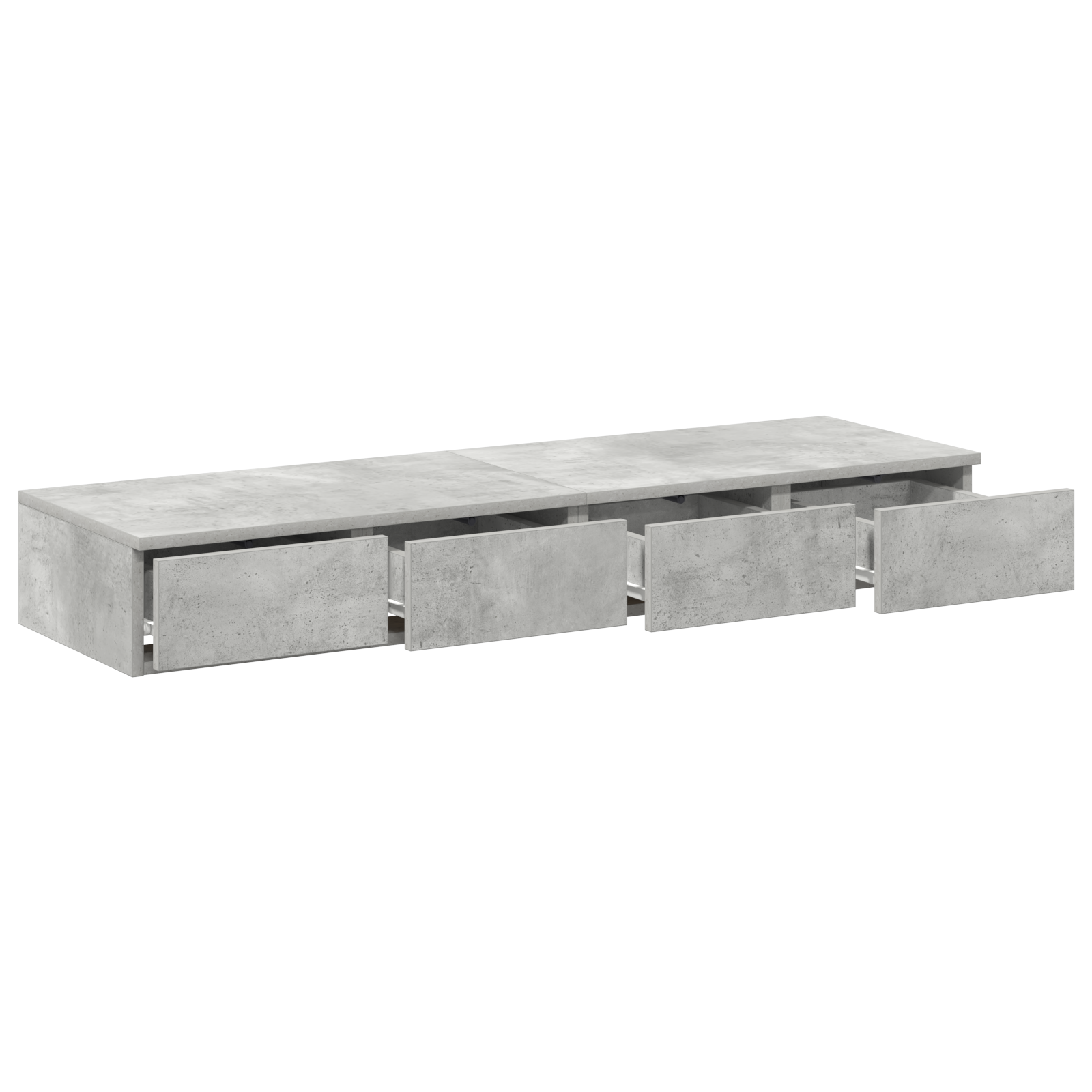 Bed Drawers Concrete Grey 120x36.5x16.5 cm Engineered Wood - Image 5