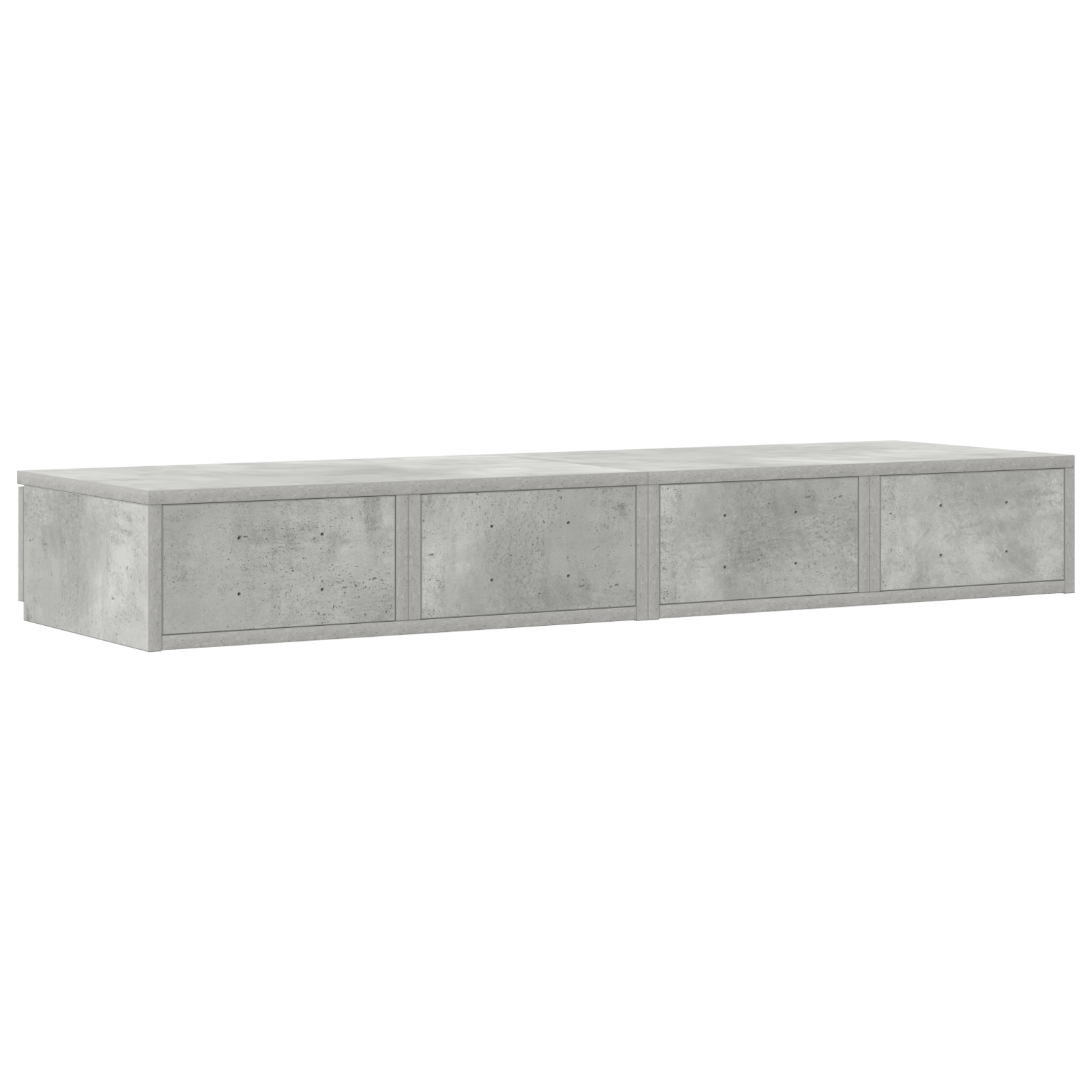 Bed Drawers Concrete Grey 120x36.5x16.5 cm Engineered Wood - Image 8