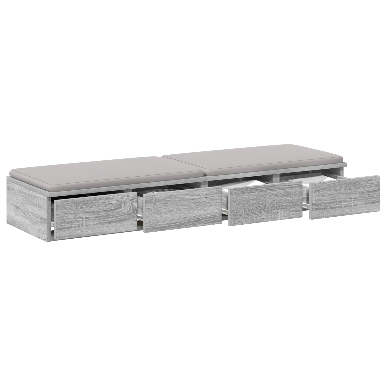 Bed Drawers Grey Sonoma 120x36,5x16,5 cm Engineered Wood - Image 3