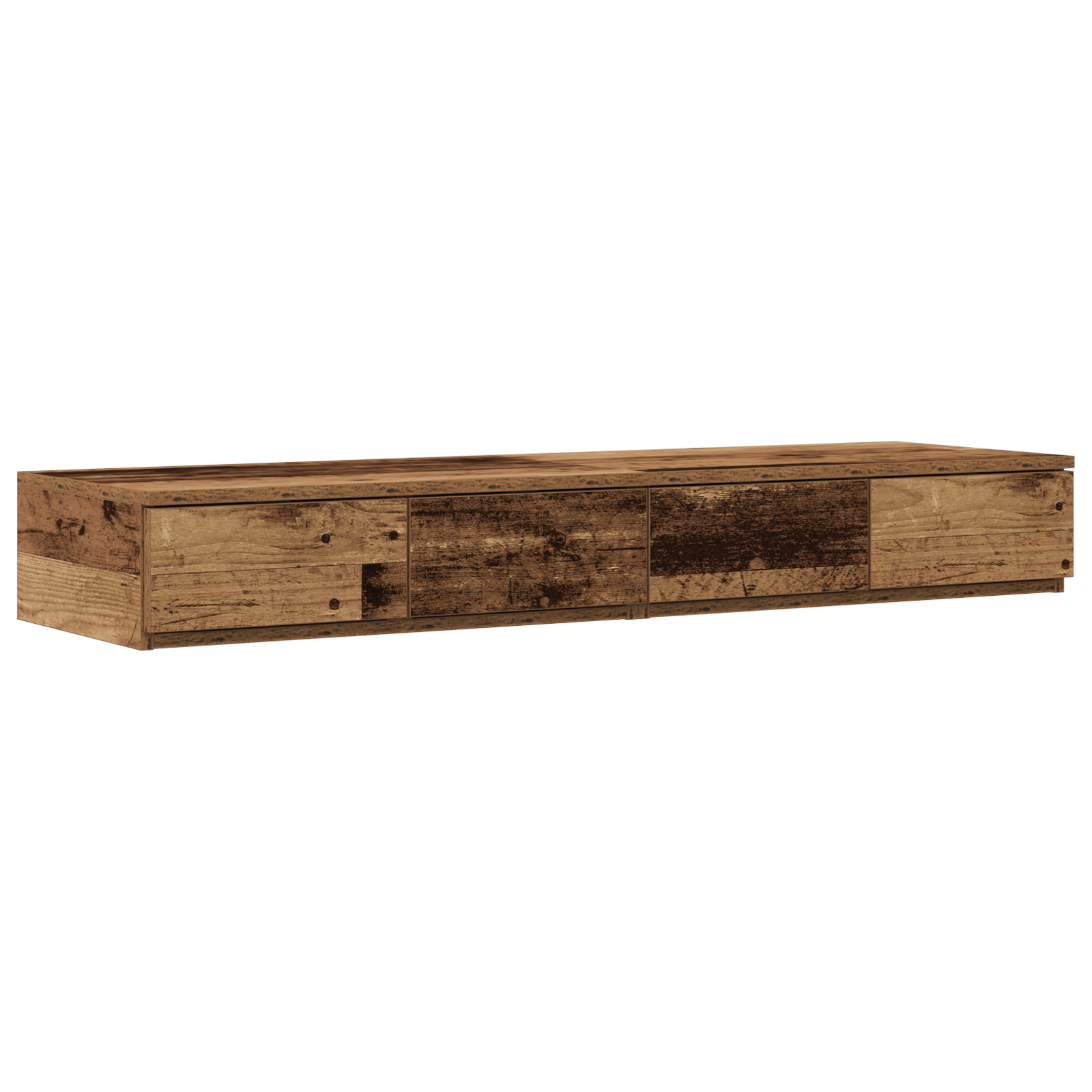 Bed Drawers Old Wood 120x36,5x16,5 cm Engineered Wood - Image 2