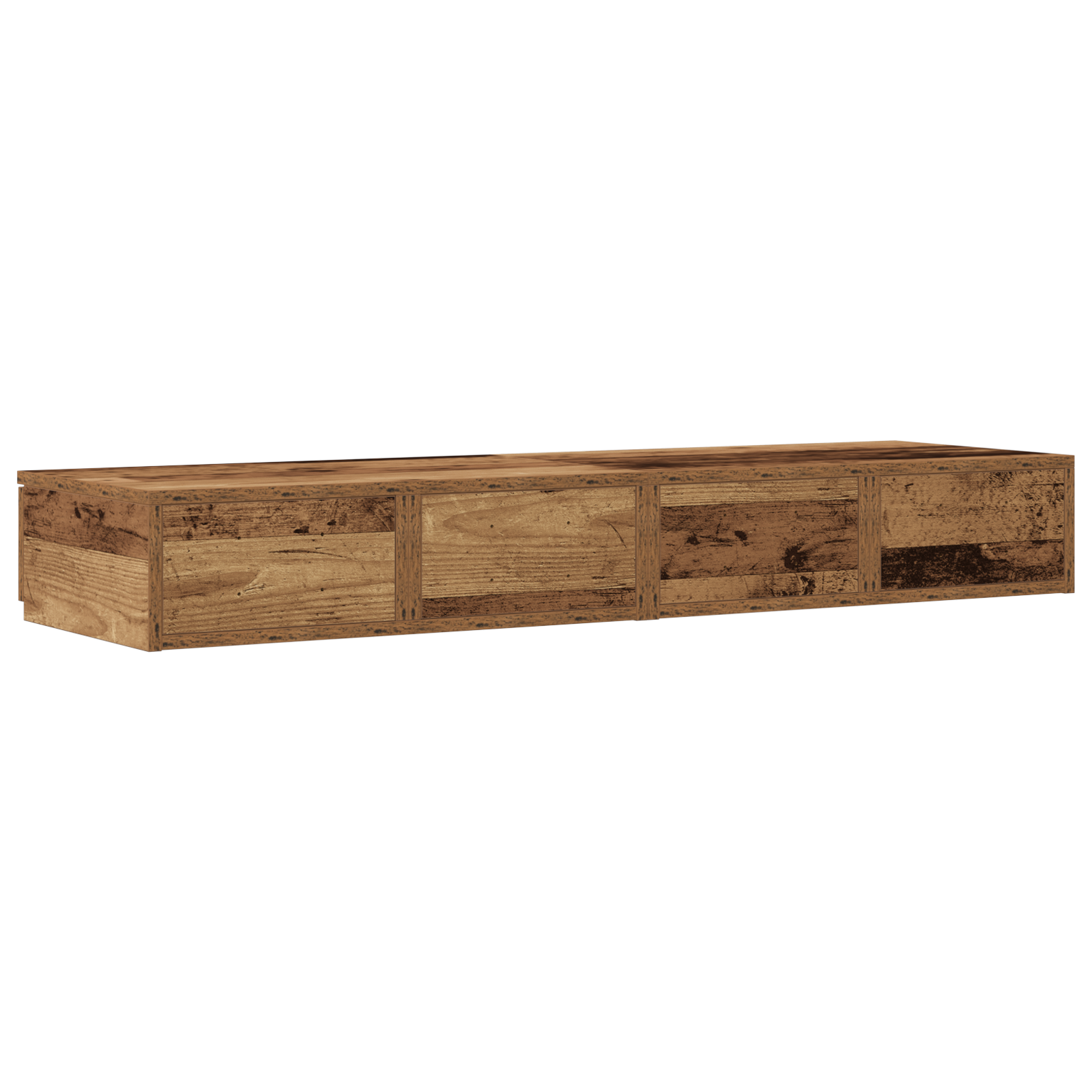 Bed Drawers Old Wood 120x36,5x16,5 cm Engineered Wood - Image 8