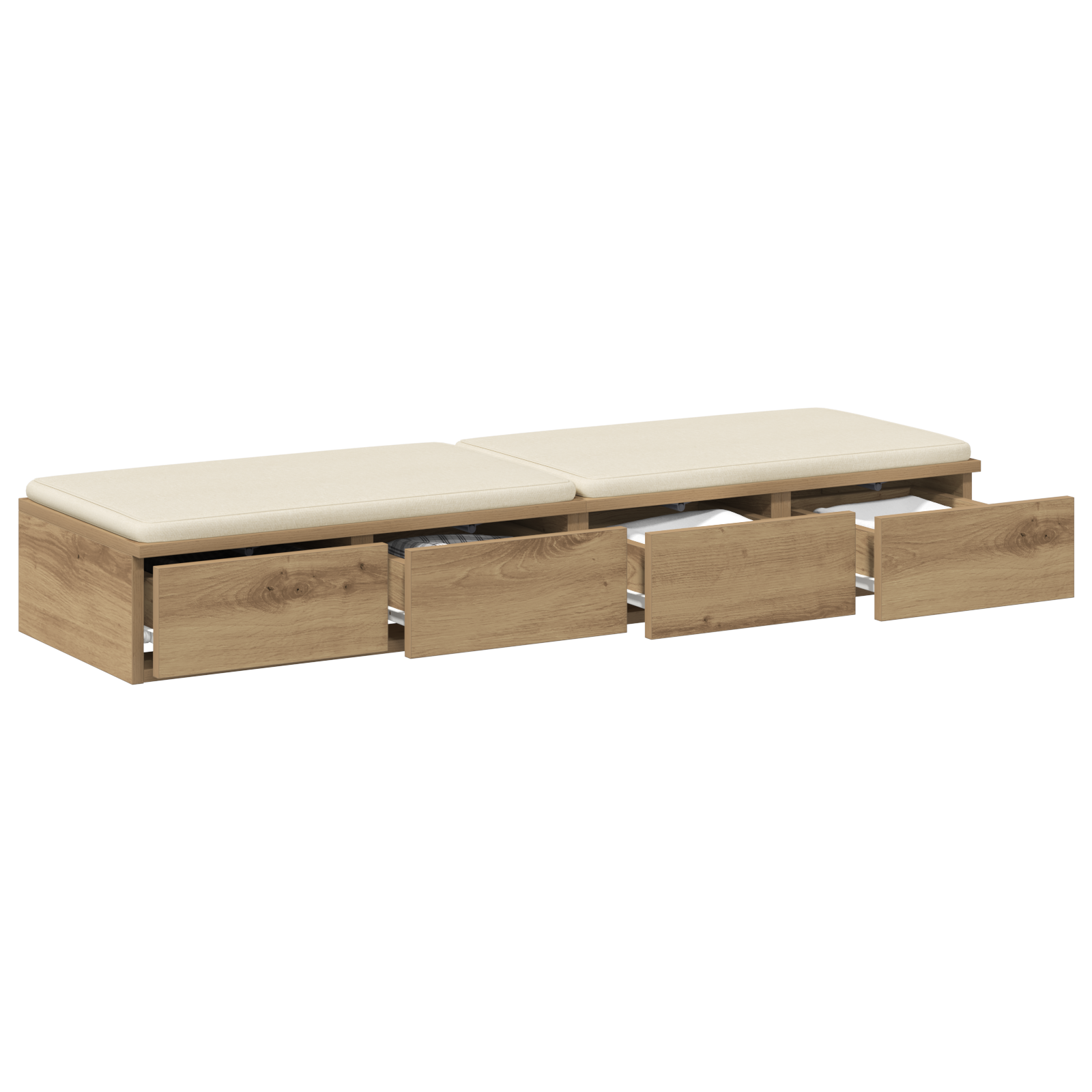 Bed Drawers Artisan Oak 120x36,5x16,5 cm Engineered Wood - Image 3