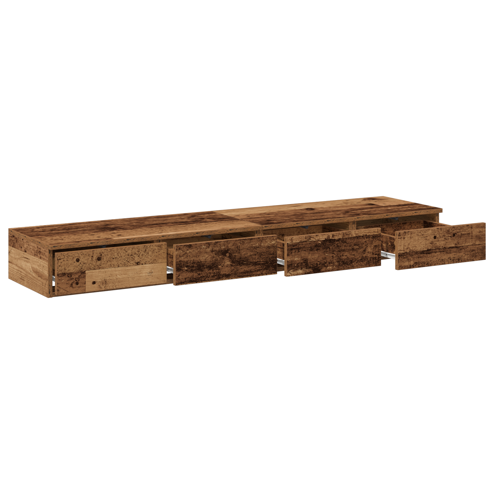 Grey Sonoma Bed Drawers 140x36.5x16.5 cm Made from Engineered Wood - Image 5