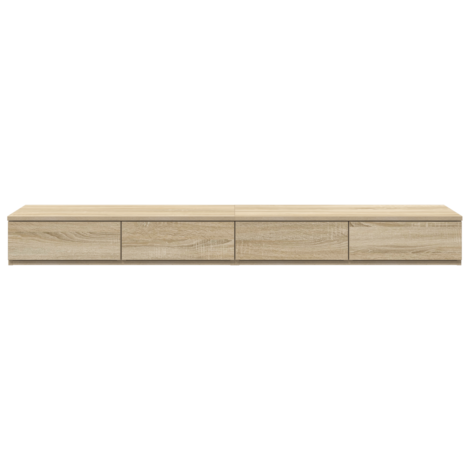 Bed Drawers Sonoma Oak 160x36.5x16.5 cm Engineered Wood - Image 6