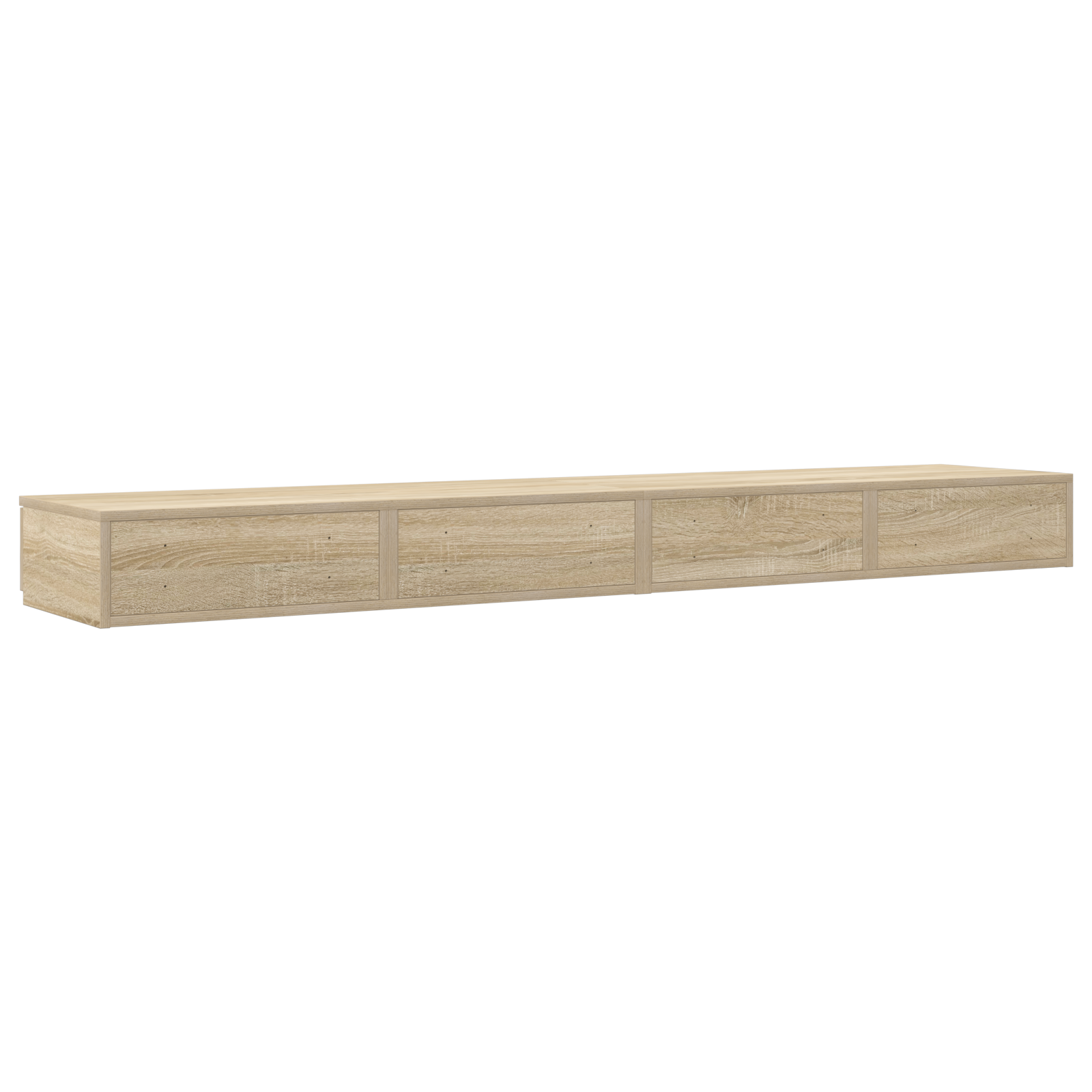 Bed Drawers in Sonoma Oak – 180x36.5x16.5 cm, Made of Engineered Wood - Image 8
