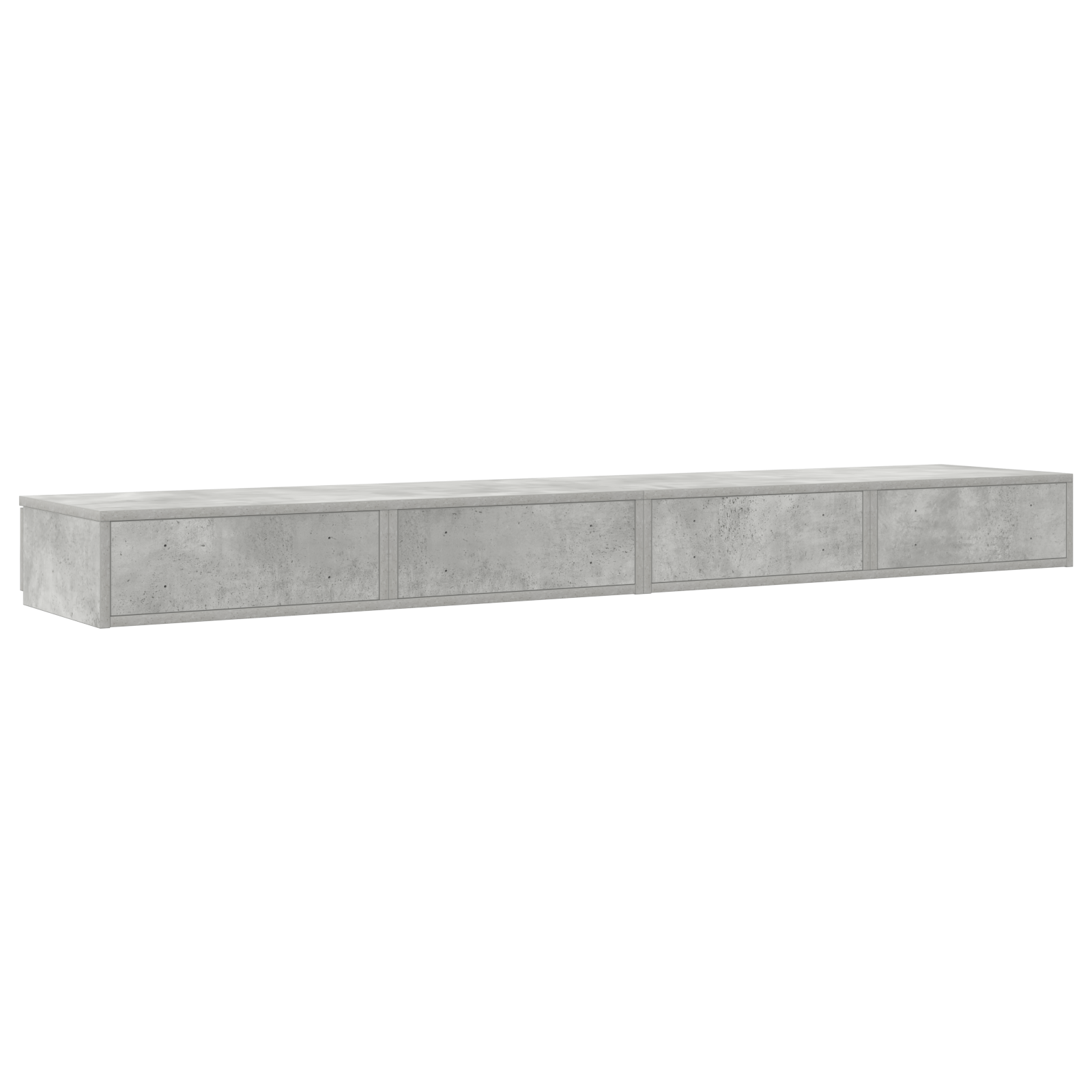 Bed Drawers Concrete Grey 180x36,5x16,5 cm Engineered Wood - Image 8