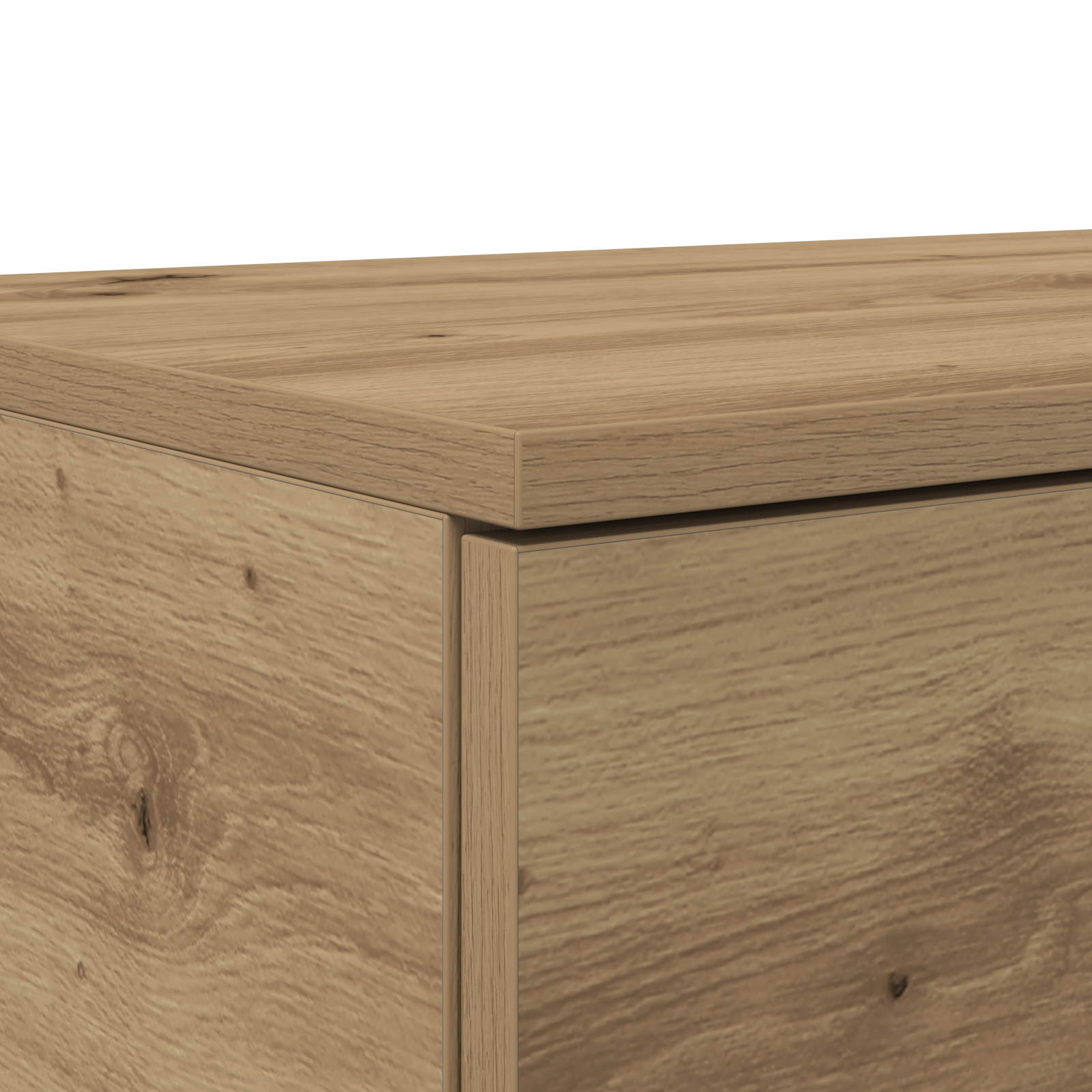 Bed Drawers in Artisan Oak - 180 x 36.5 x 16.5 cm - Made of Engineered Wood - Image 10