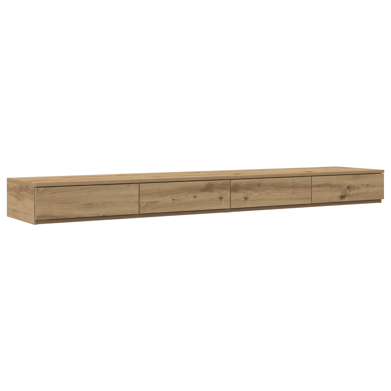 Bed Drawers in Artisan Oak - 180 x 36.5 x 16.5 cm - Made of Engineered Wood - Image 2