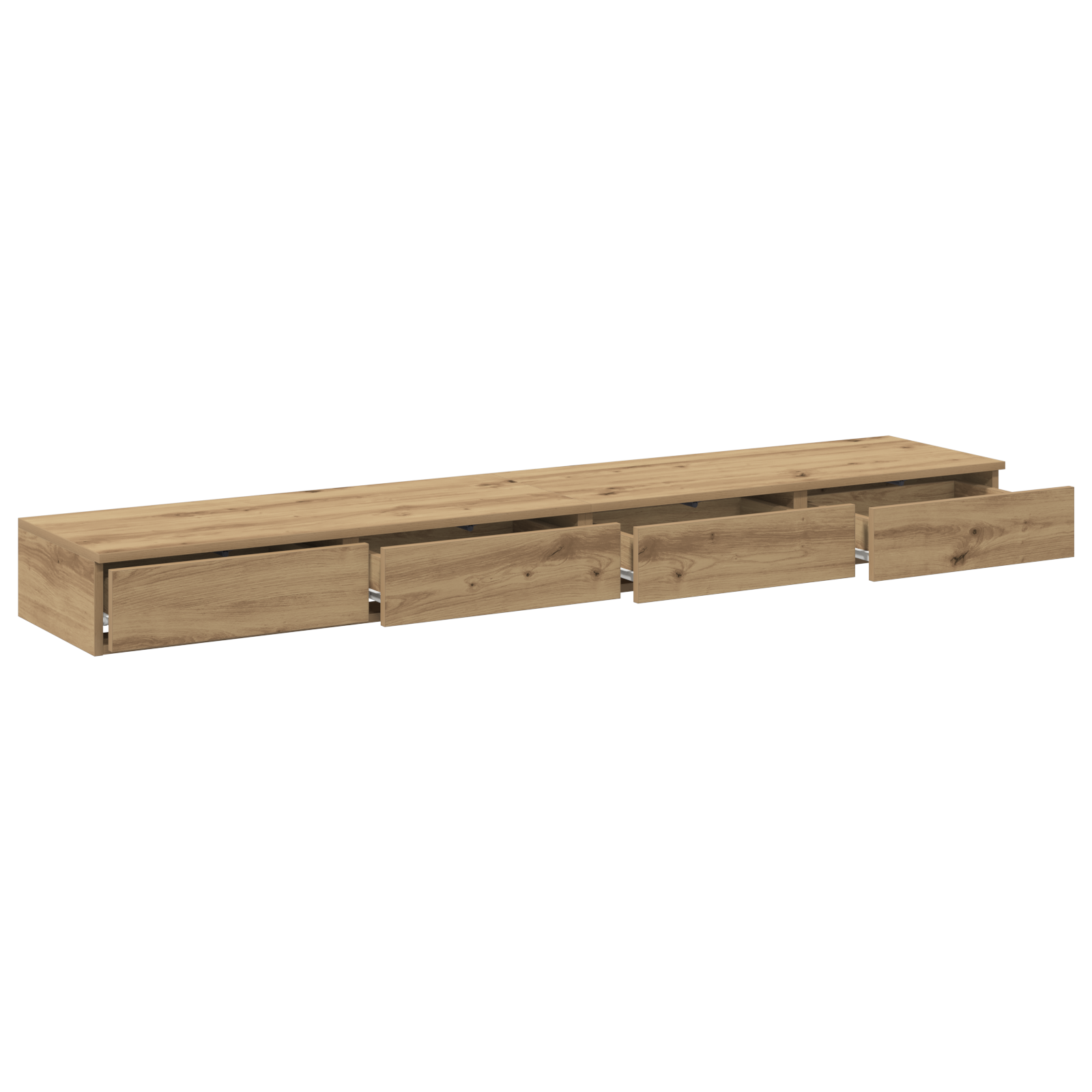 Bed Drawers in Artisan Oak - 180 x 36.5 x 16.5 cm - Made of Engineered Wood - Image 5