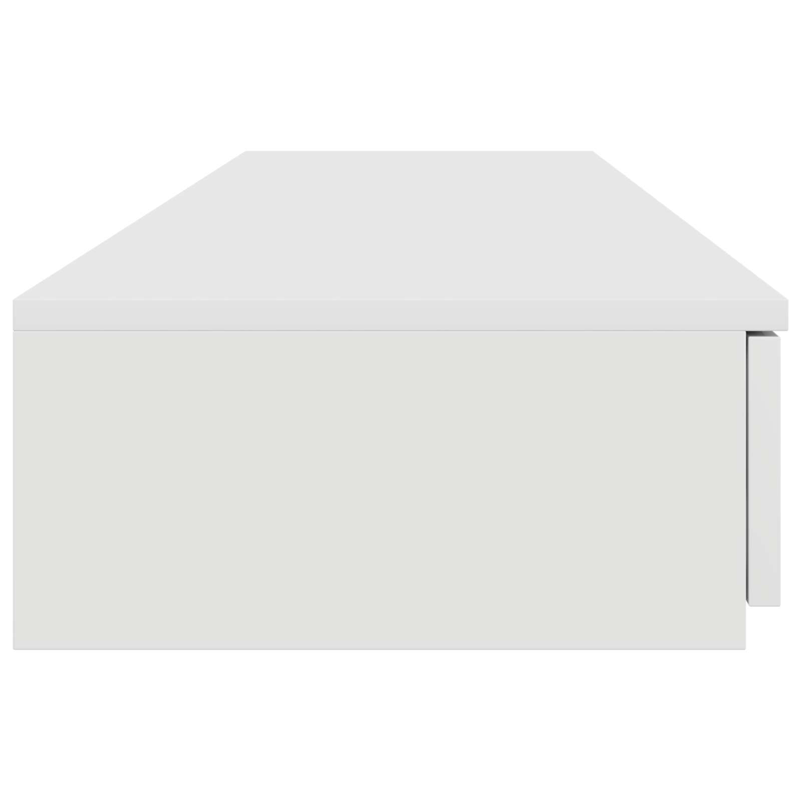 White Bed Drawers 135x36.5x16.5 cm Made of Engineered Wood - Image 7