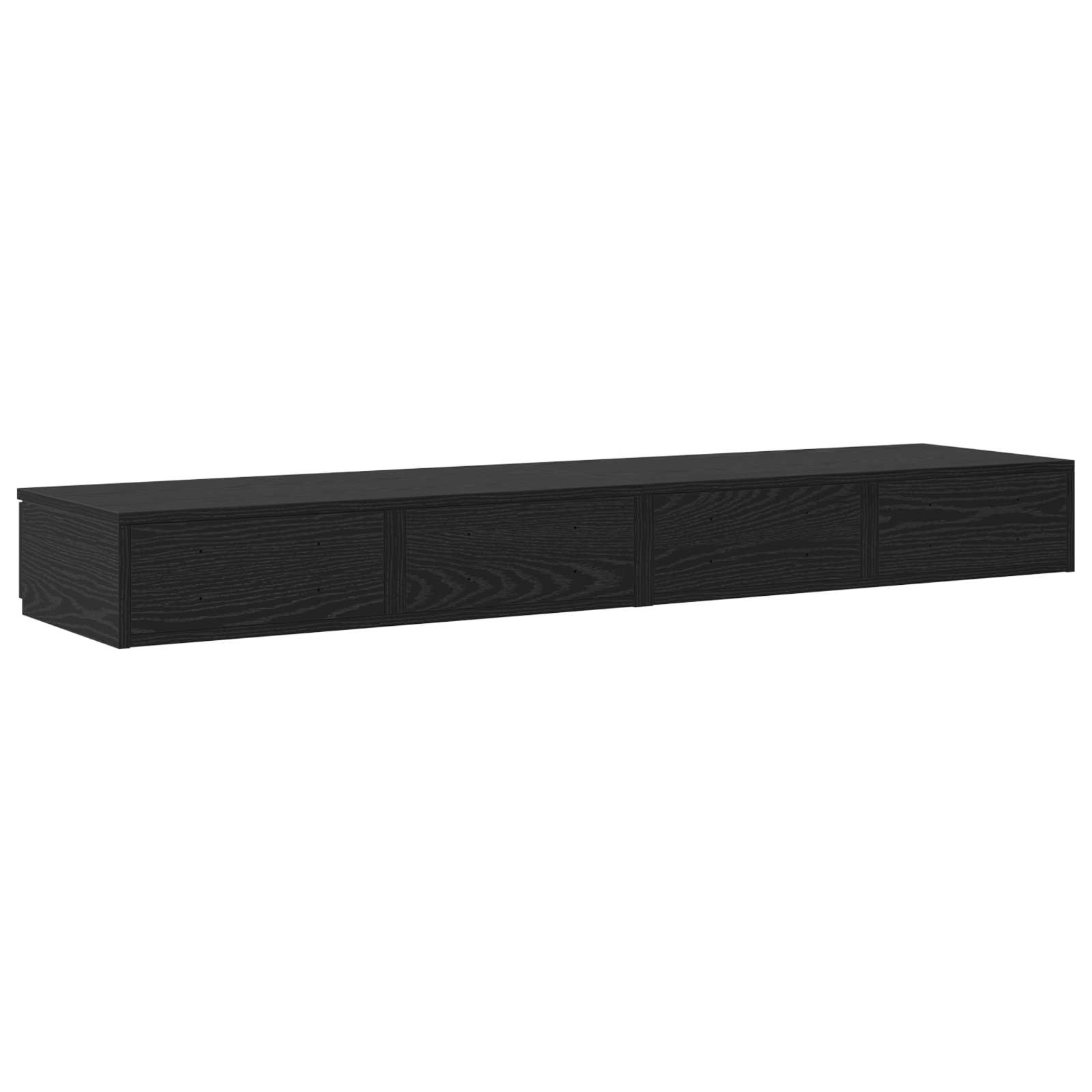 Black Bed Drawers - 135 x 36.5 x 16.5 cm - Made of Engineered Wood - Image 8