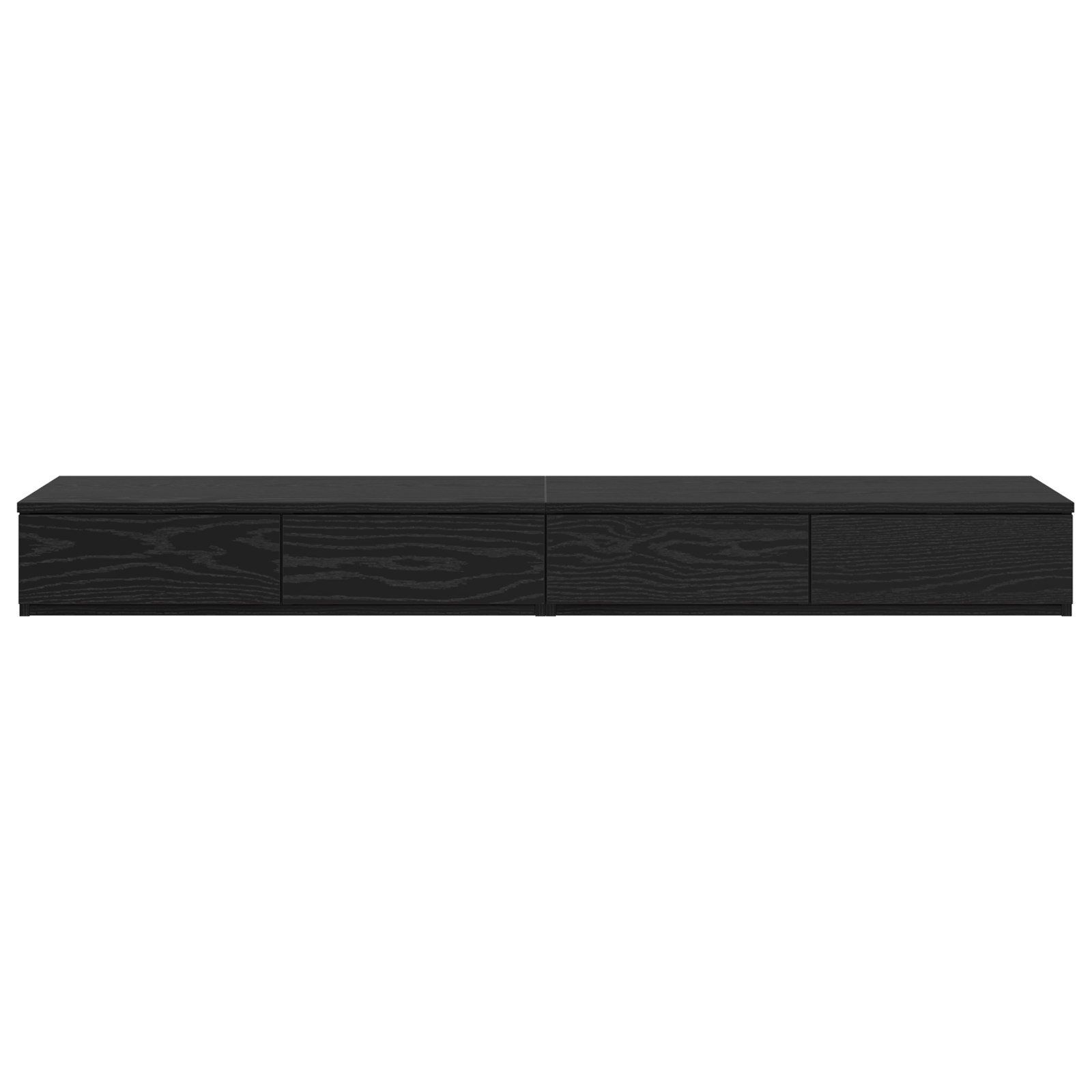 Black Bed Drawers - 135 x 36.5 x 16.5 cm - Made of Engineered Wood - Image 6