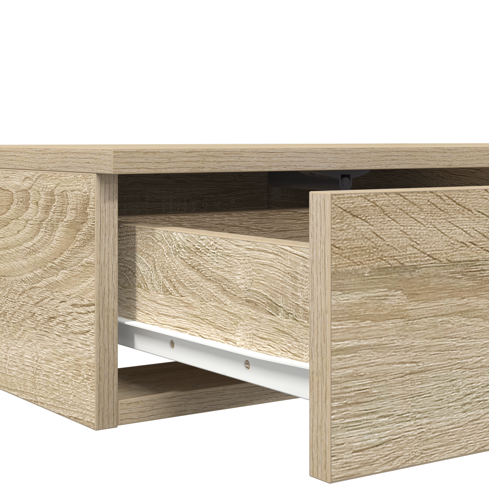 Bed Drawers in Sonoma Oak - 135 x 36.5 x 16.5 cm - Made of Engineered Wood - Image 9