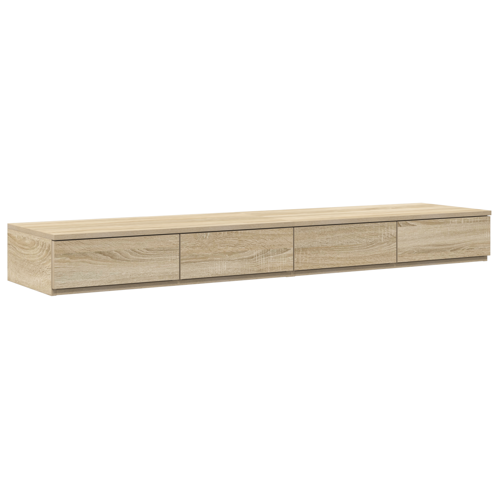 Bed Drawers in Sonoma Oak - 135 x 36.5 x 16.5 cm - Made of Engineered Wood - Image 2