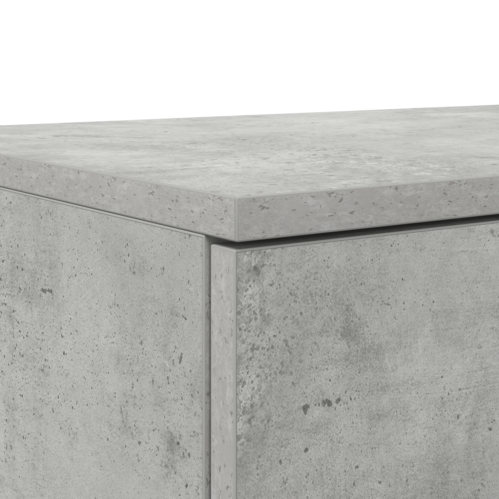 Bed Drawers in Concrete Grey - 135x36.5x16.5 cm Made from Engineered Wood - Image 10