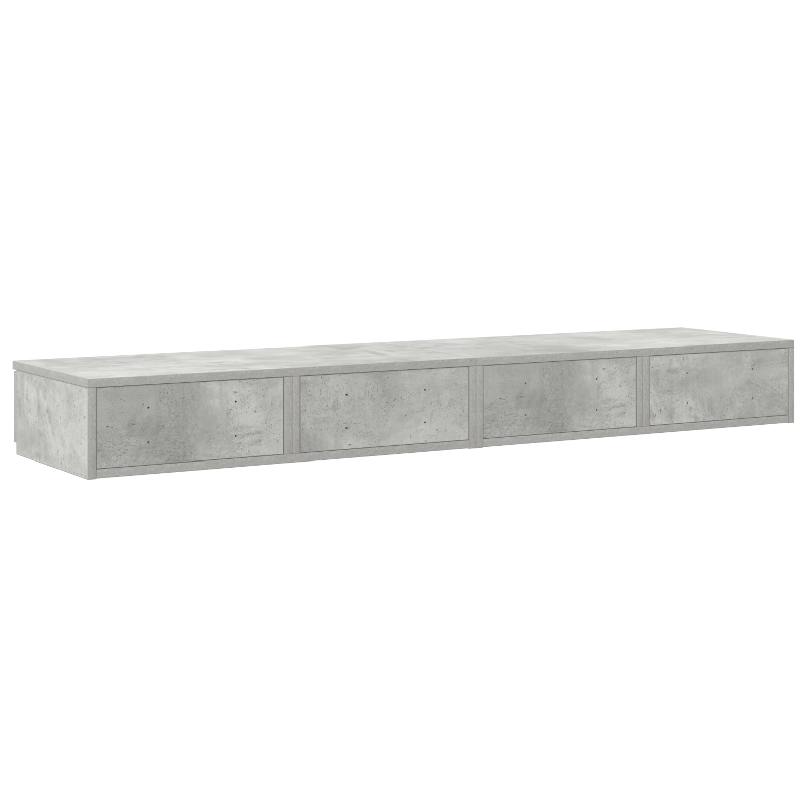 Bed Drawers in Concrete Grey - 135x36.5x16.5 cm Made from Engineered Wood - Image 8