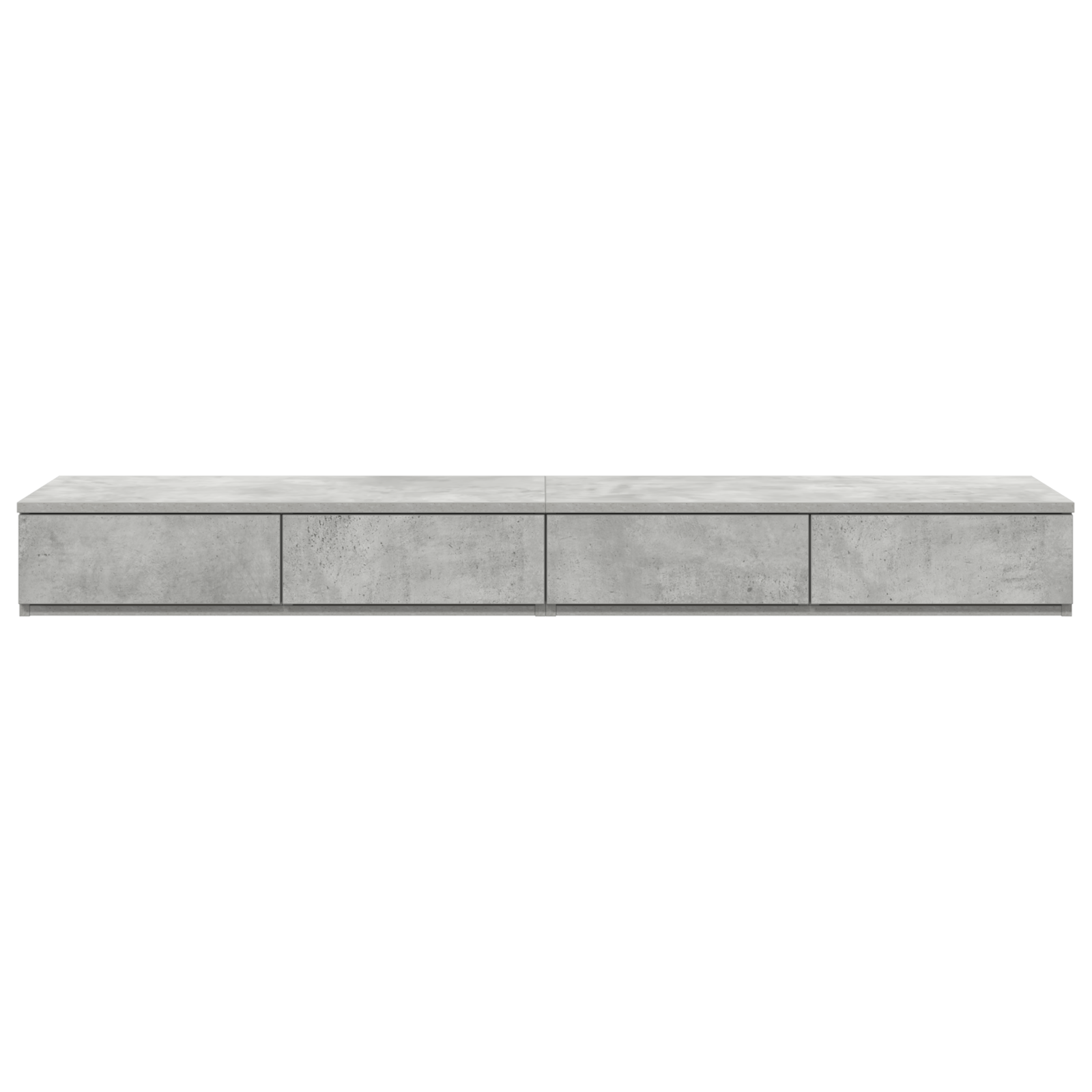 Bed Drawers in Concrete Grey - 135x36.5x16.5 cm Made from Engineered Wood - Image 6
