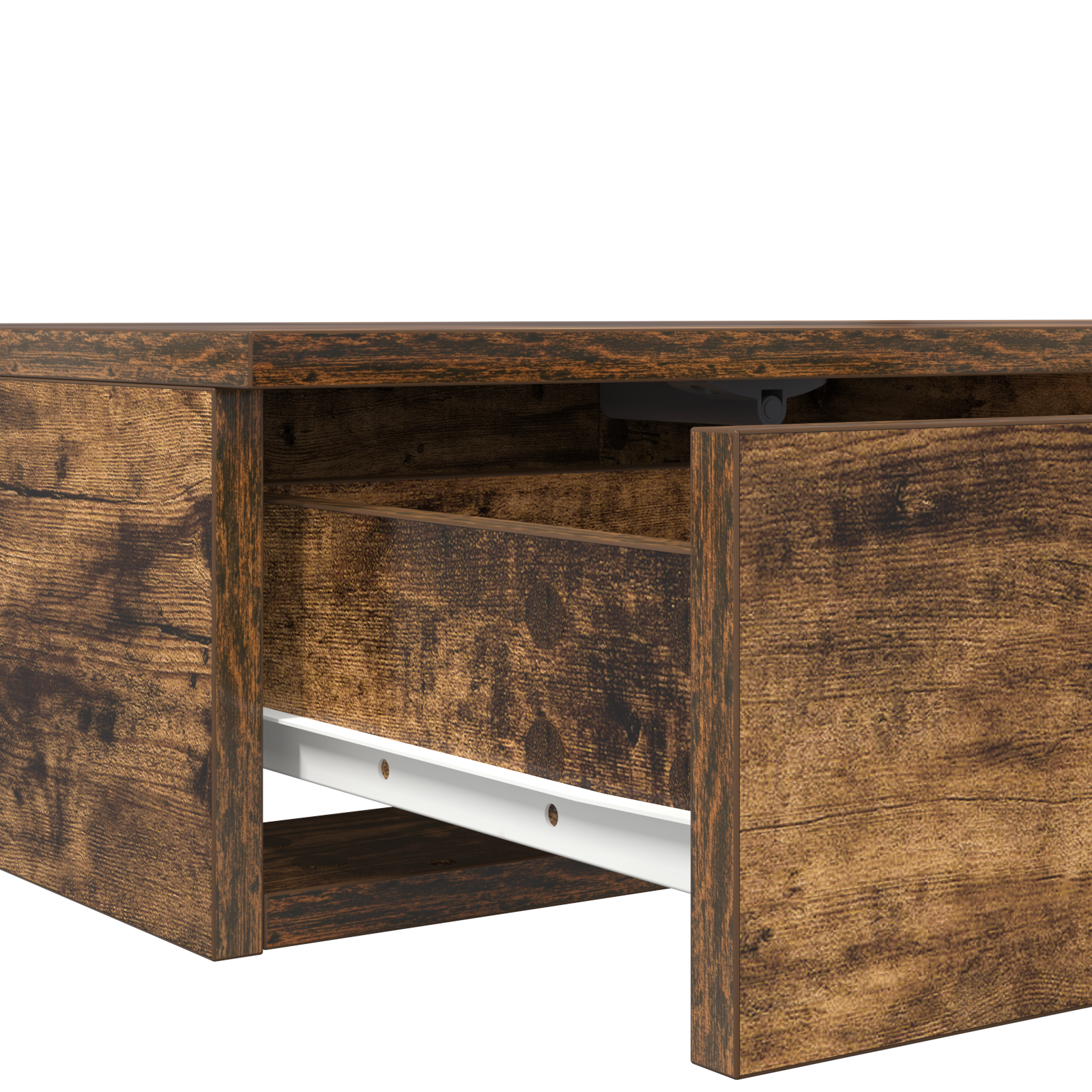 Bed Drawers in Smoked Oak - 135x36.5x16.5 cm, Made from Engineered Wood - Image 9
